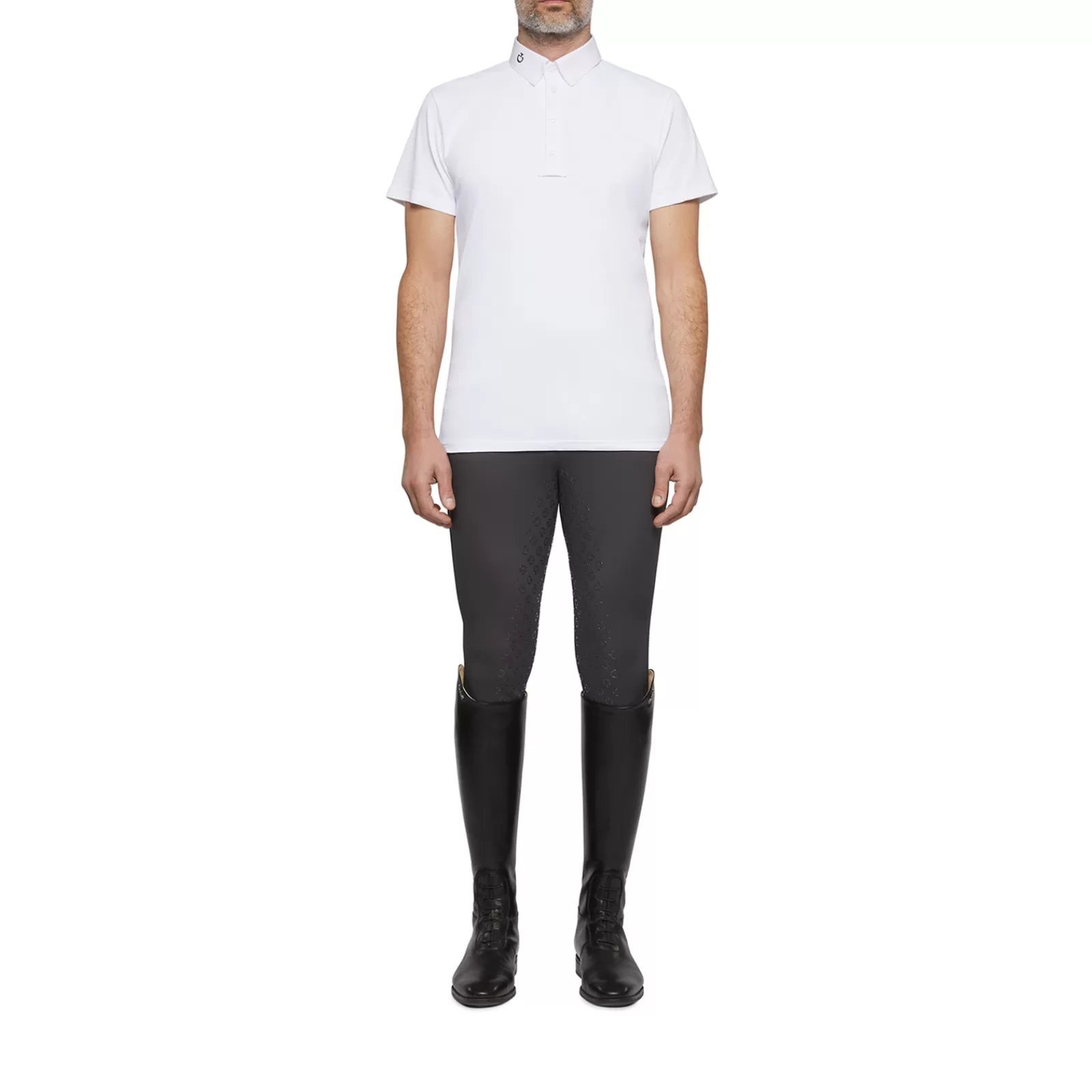 cavalleriatoscana Polo De Concours A Manches Courtes En Jersey Pique Cavalleria Toscana Pour Homme< Concours