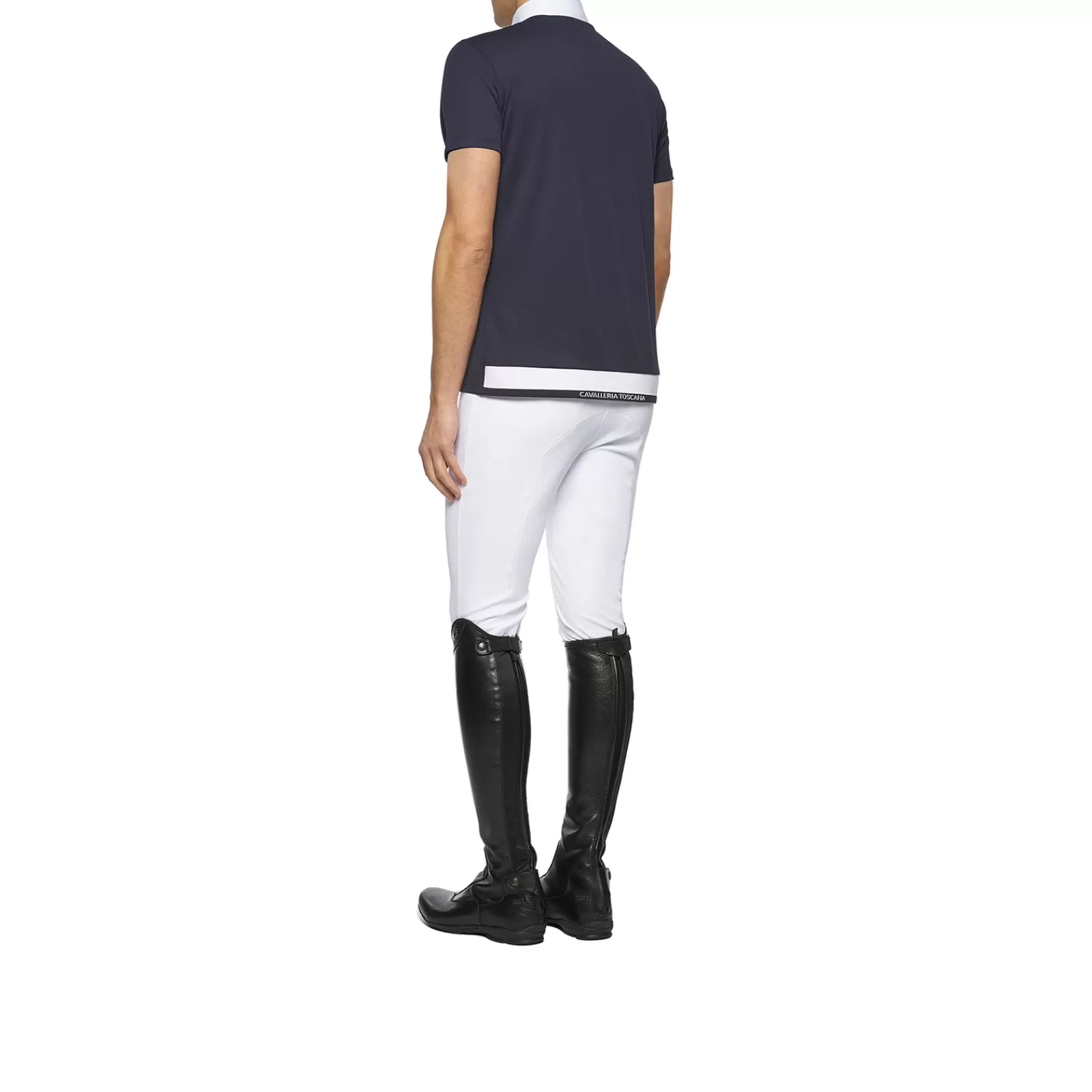 cavalleriatoscana Polo De Concours A Manches Courtes En Jersey Pique Cavalleria Toscana Pour Homme< Tee Shirts & Polos