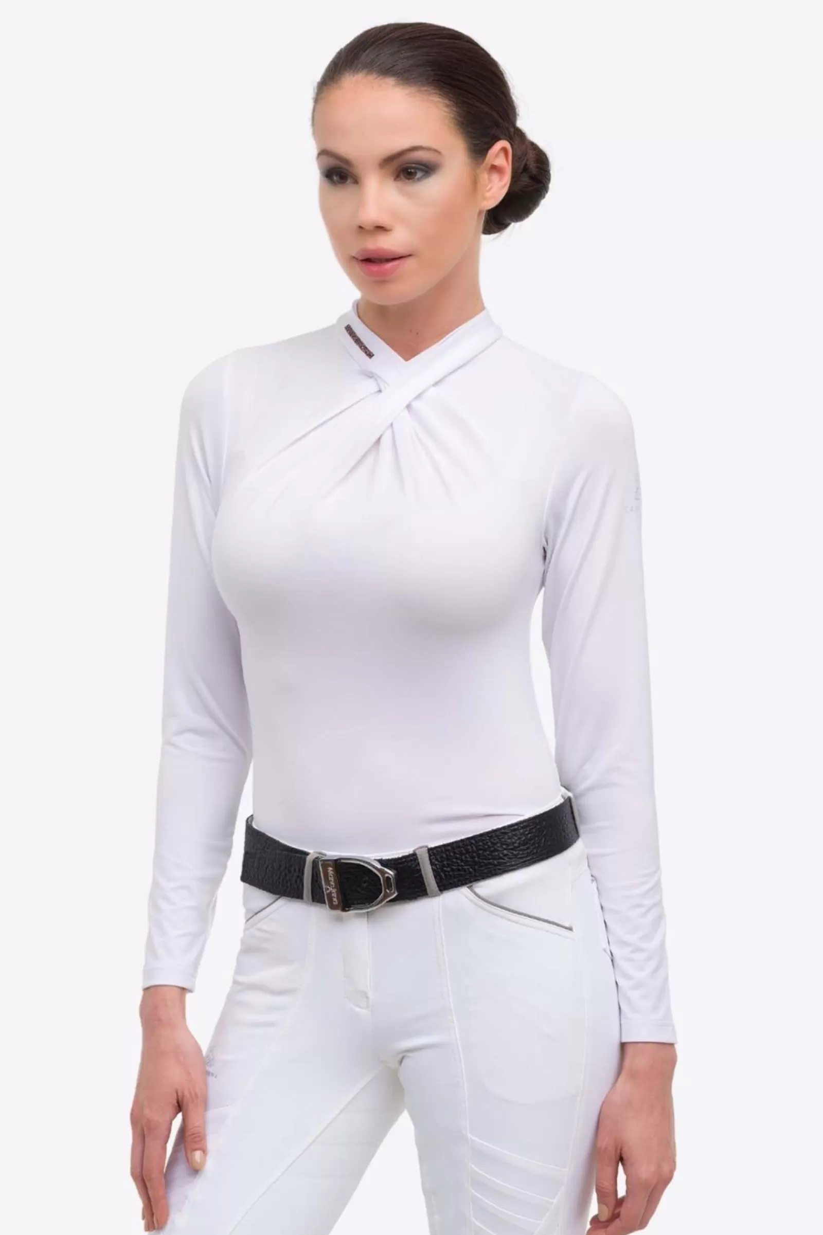 cavalliera Polo De Concours Rose Gold Chic, Manches Longues, Femme< Concours