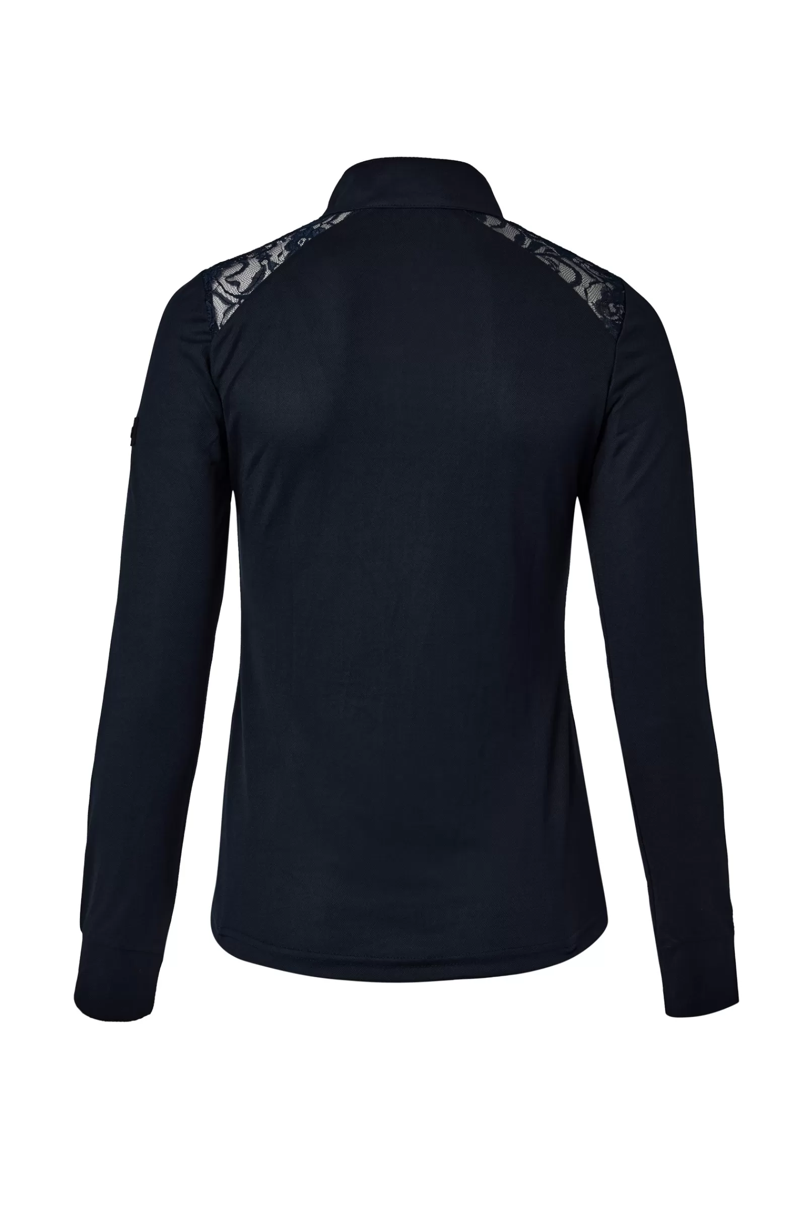 horze Polo De Concours Epaules Dentelle A Manches Longues Sianna, Femme< Tee Shirts & Polos
