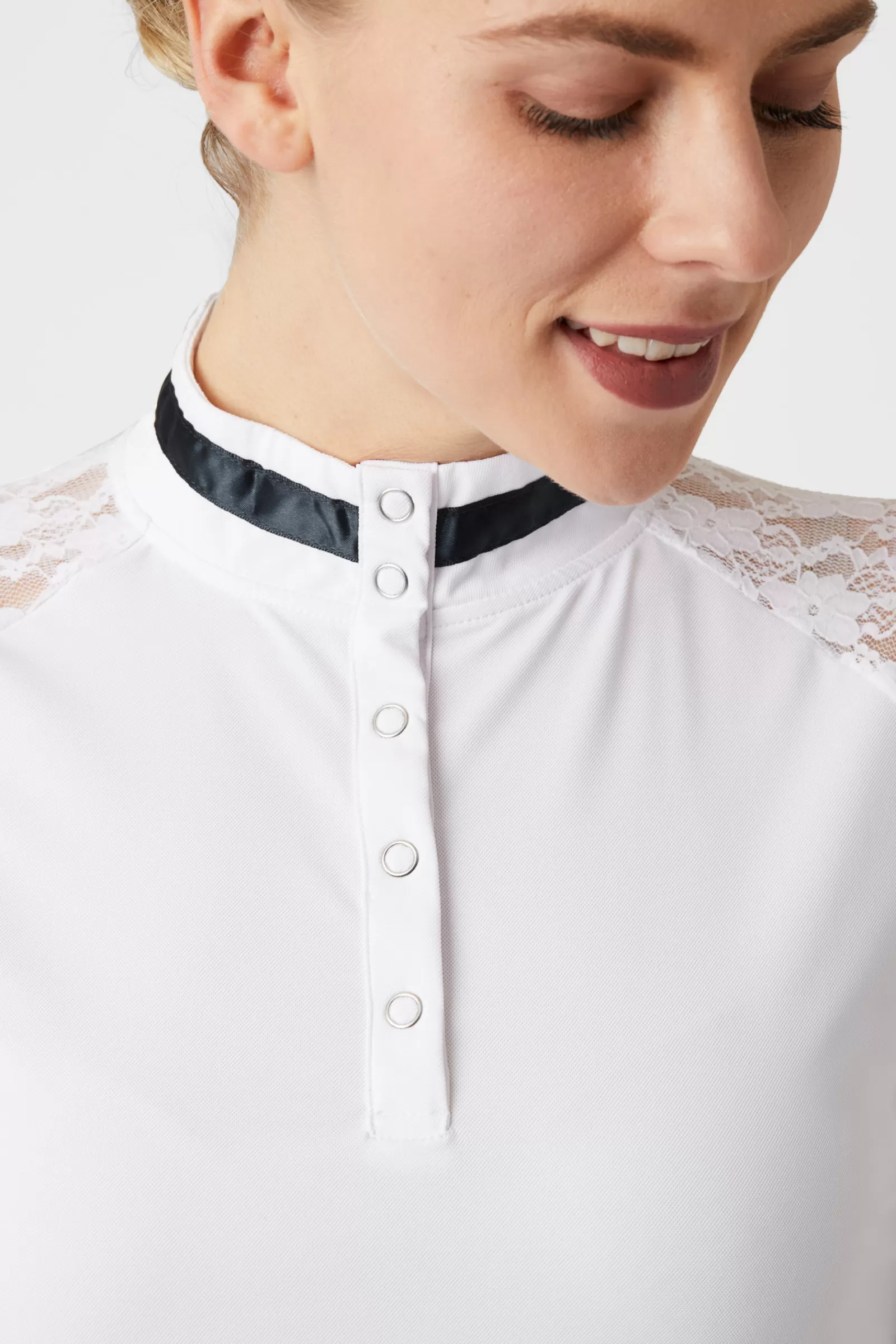 bvertigo Polo De Concours Femme B Vertigo Lauren Avec Manches En Dentelle< Concours