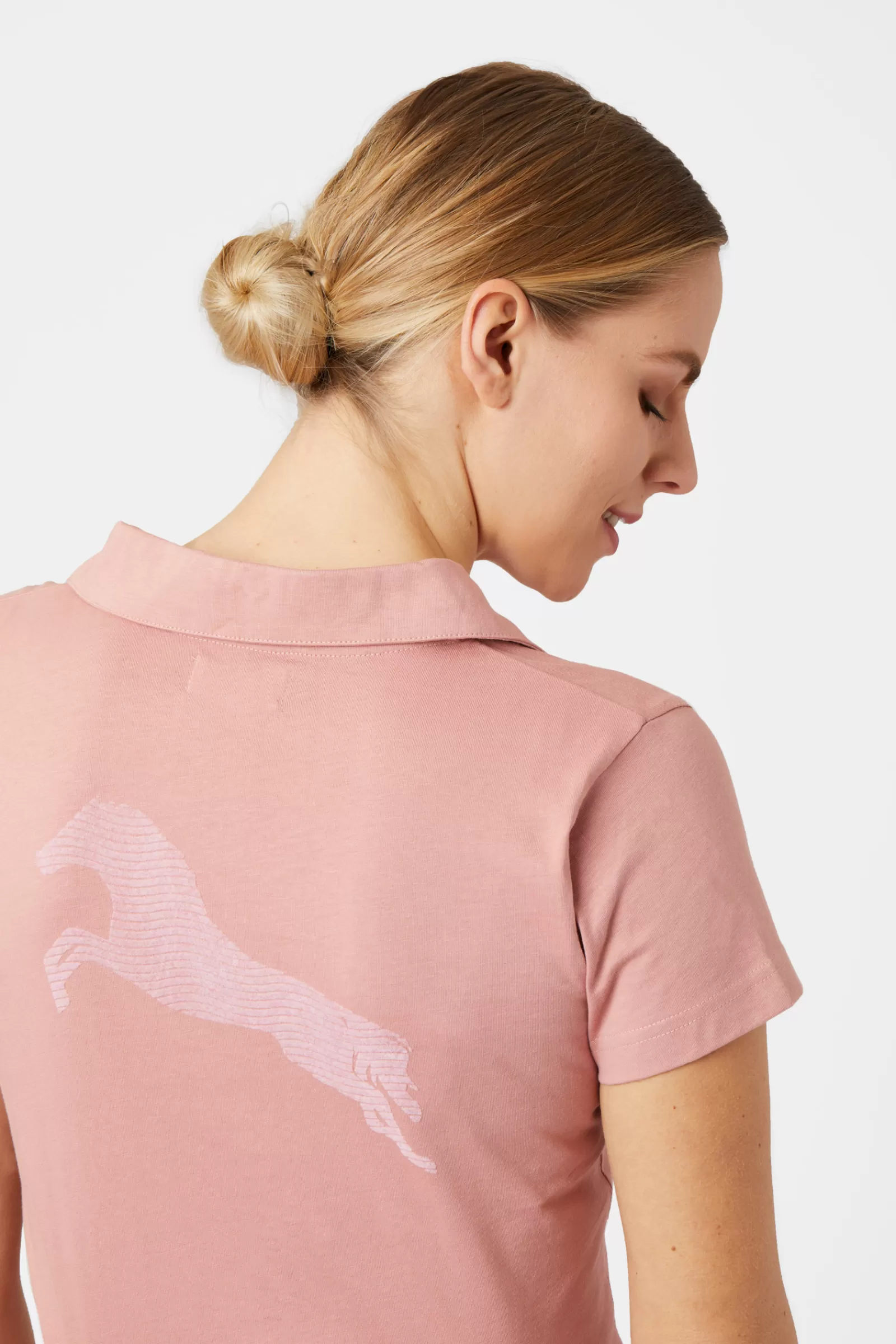 horze Polo En Jersey Kia Pour Femme Avec Imprime Dans Le Dos< Tee Shirts & Polos