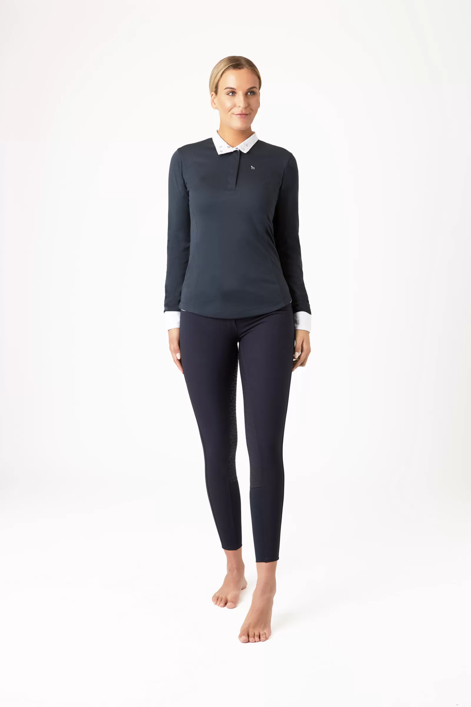 horze Polo Fonctionnel A Manches Longues Blaire, Femme< Tee Shirts & Polos