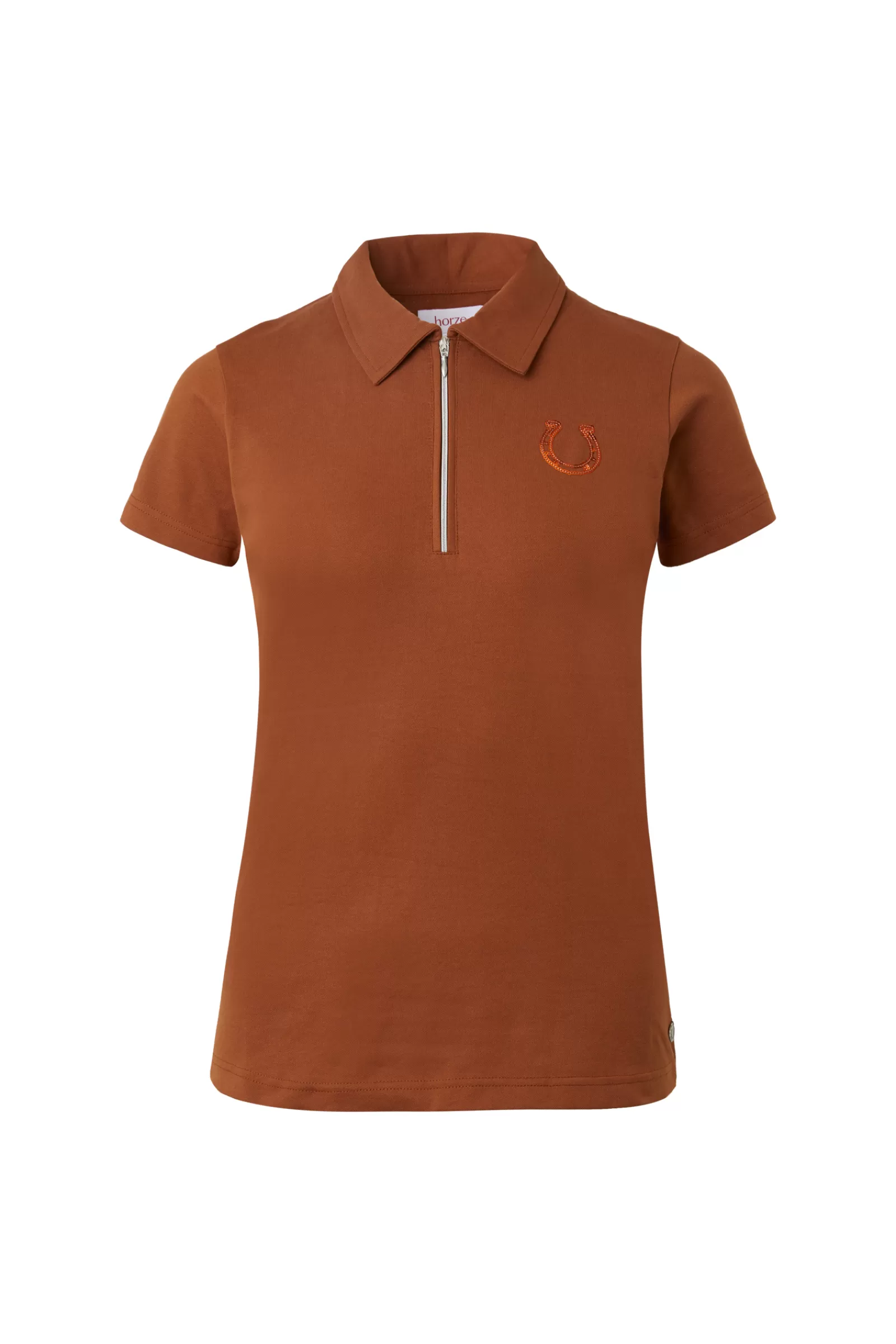 horze Polo Amy Coton Extensible Manches Courtes, Femme< Tee Shirts & Polos