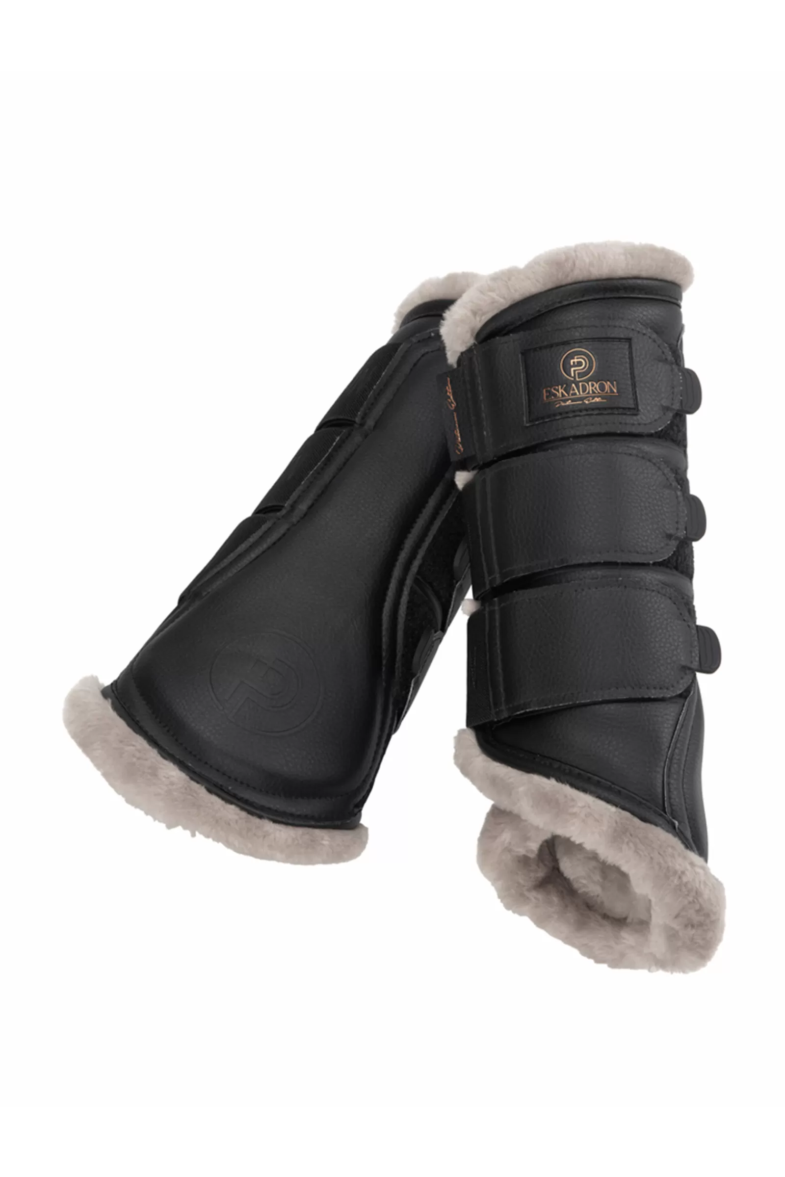 Cheap Protege-Tendons Platinum 23 En Similicuir Et Fausse Fourrure Protections Cheval