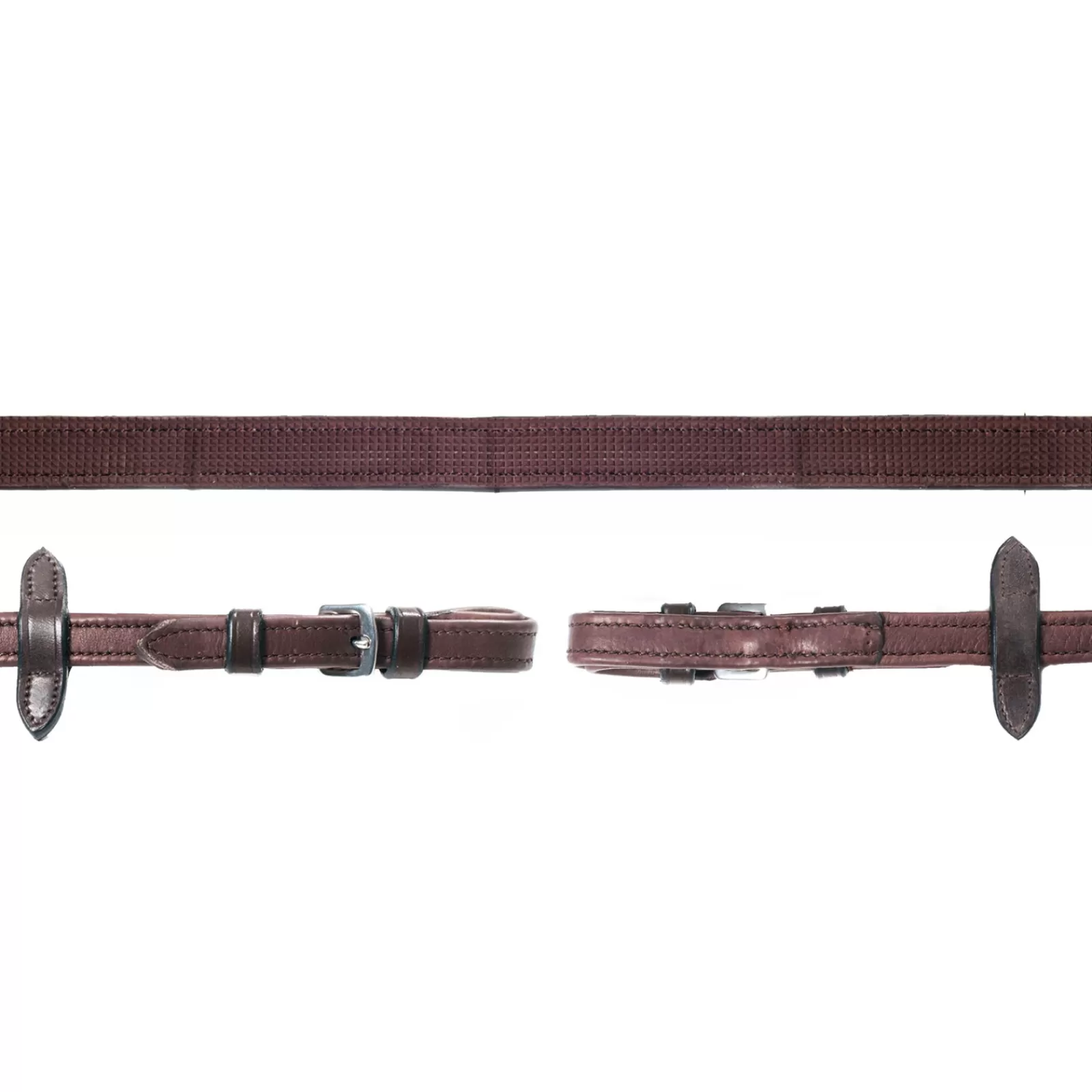 Clearance Rênes Grip Dura Soft Schockmohle, Rênes De Cuir, Nylon, Caoutchoutees Rênes