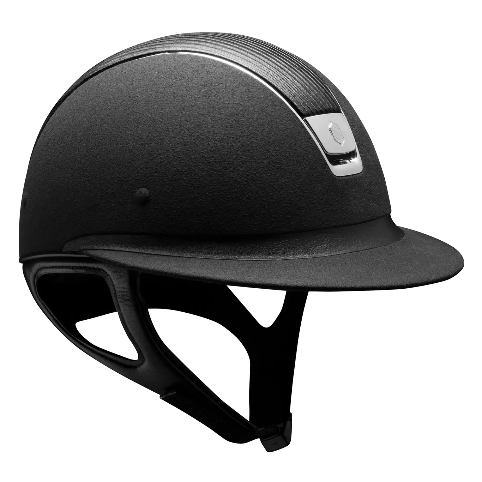 samshield Miss Shield Premium Leather/Chrome, Regular (Without Liner)< Casque D'équitation