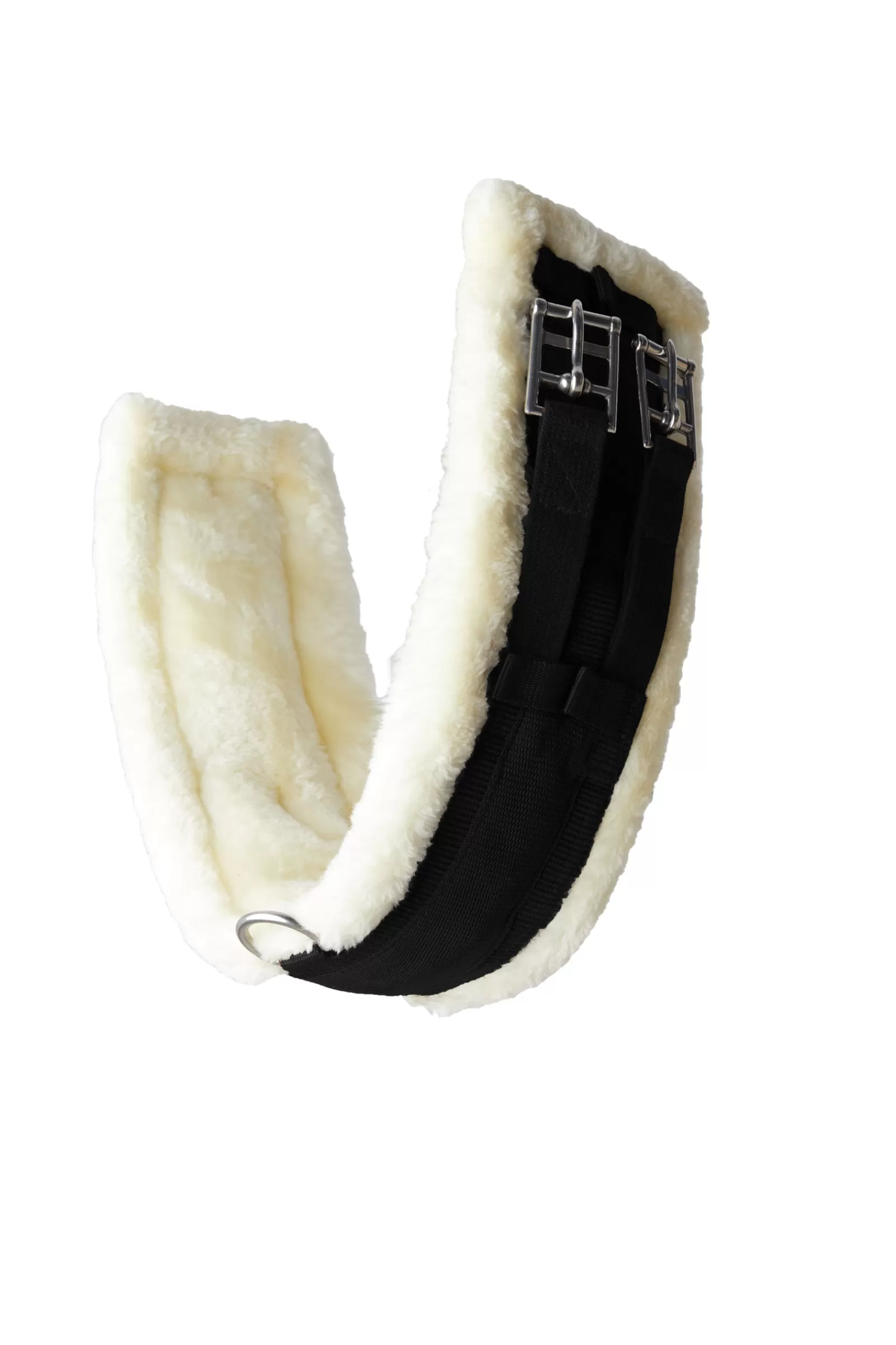 New Sangle De Dressage Tartu En Neoprene Avec Fausse Fourrure Non Amovible Sangles De Cheval