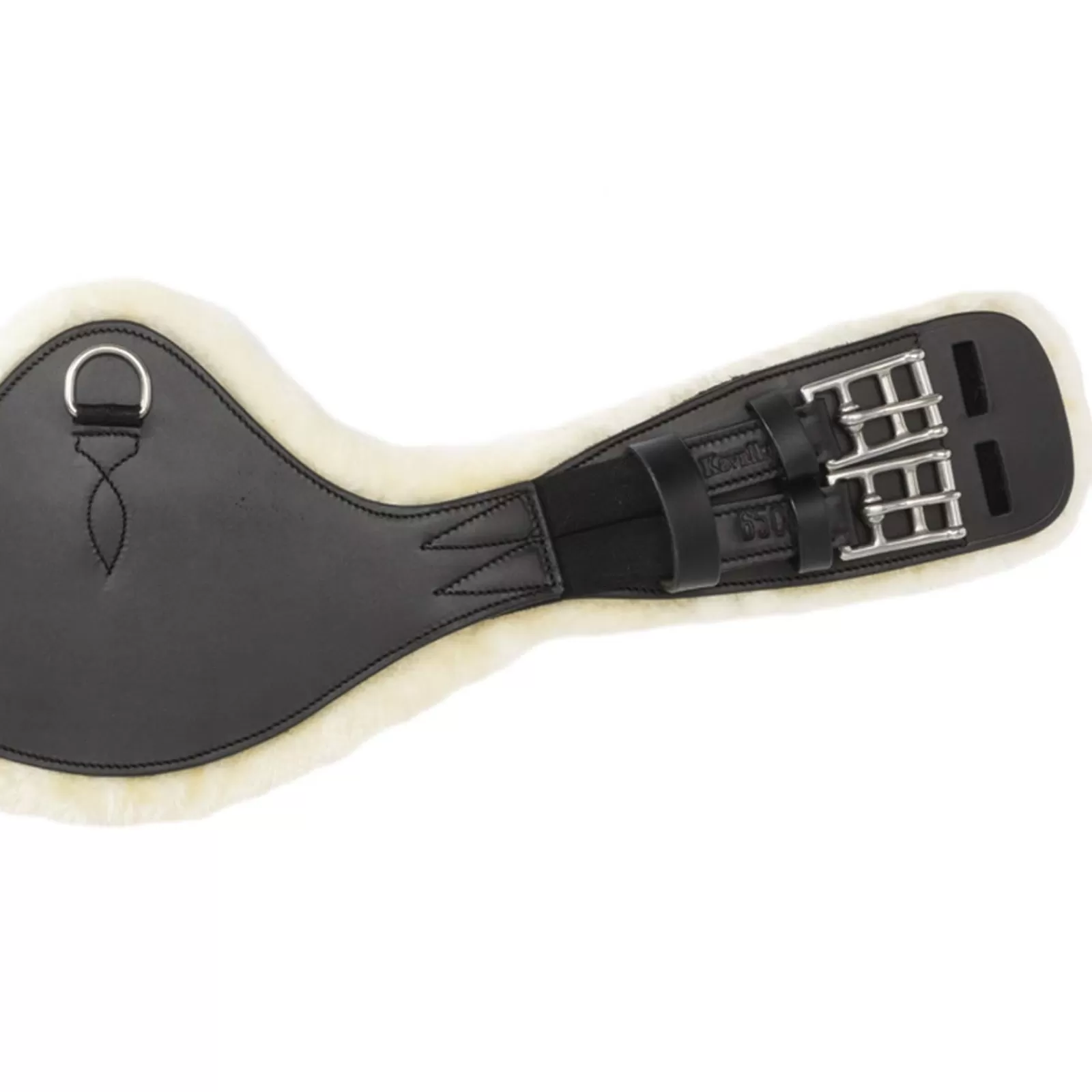 Sale Sangle Casper Demi-Lune Avec Fausse Fourrure Sangles De Cheval