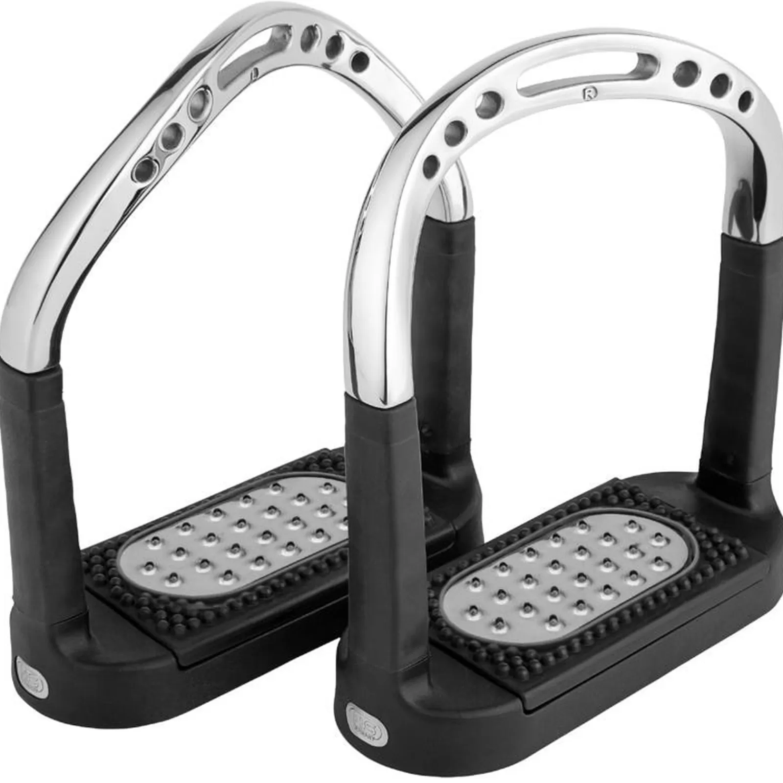 Best Sale Flexcite Grip Stirrups, Ss 4.3/4 With Metal Pad Étrier D'équitation