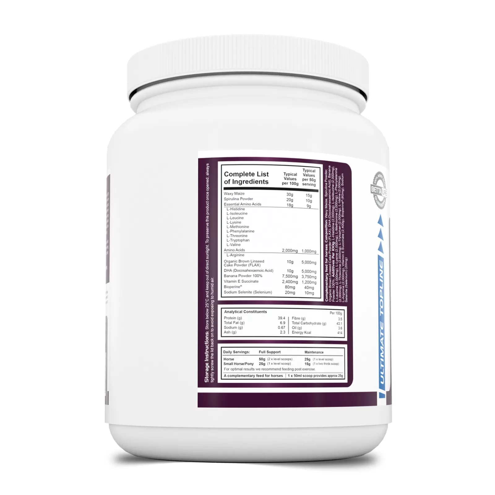 Best Supplement Equin Pharmaplast Ultimate Topline, 750 G Compléments Alimentaires