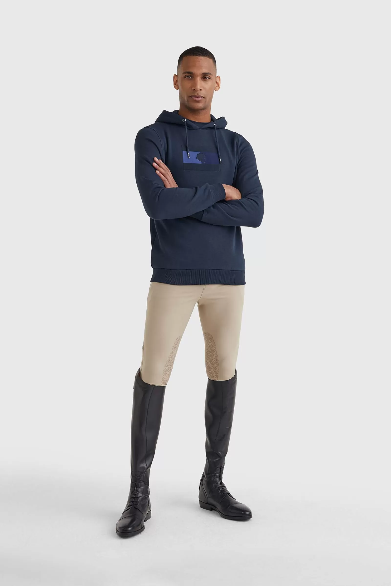tommyhilfigerequestrian Sweat A Capuche A Logo Brode Tommy Hilfiger Equestrian, Homme< T-Shirts & Polos D'équitation