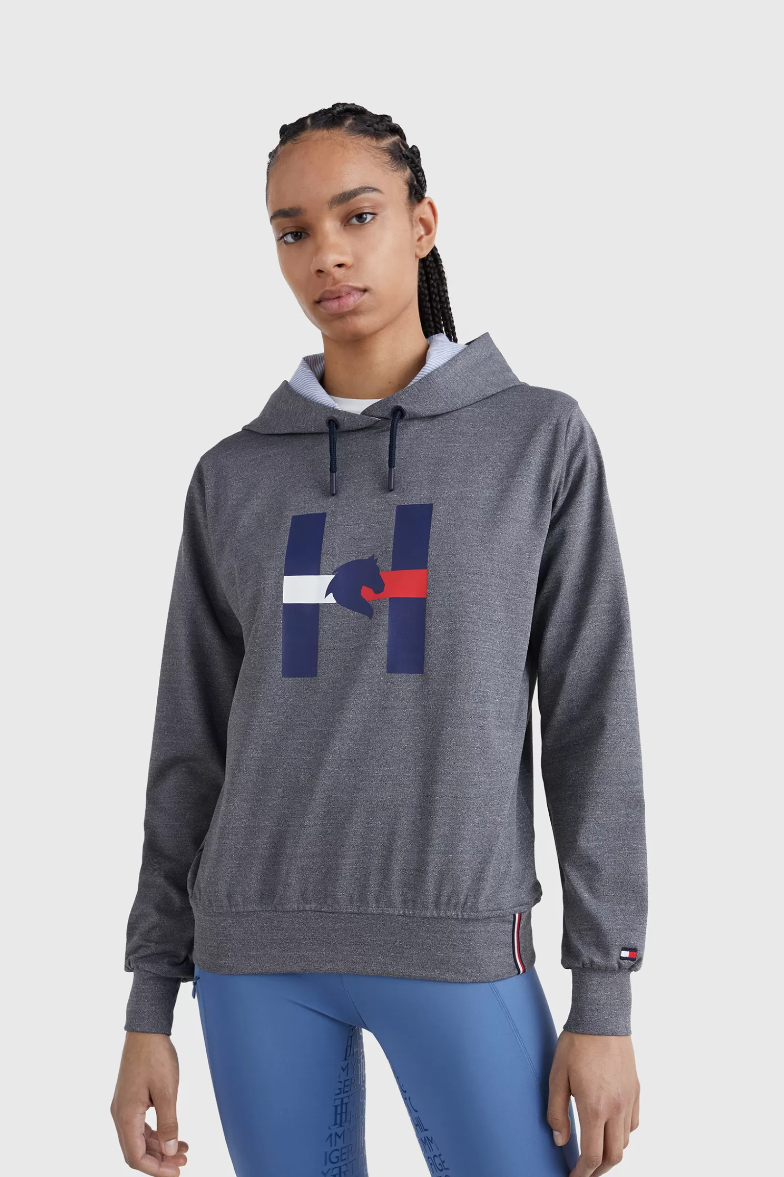 tommyhilfigerequestrian Sweat A Capuche Tommy Hilfiger Equestrian H Logo Pour Femme< Pulls & Sweat