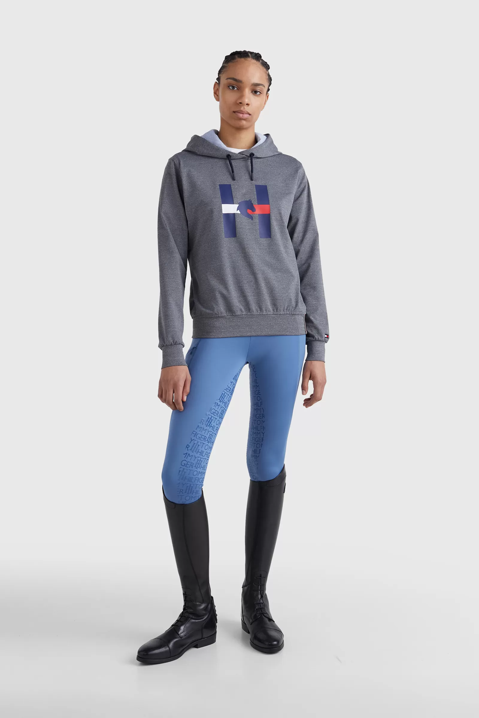 tommyhilfigerequestrian Sweat A Capuche Tommy Hilfiger Equestrian H Logo Pour Femme< Pulls & Sweat
