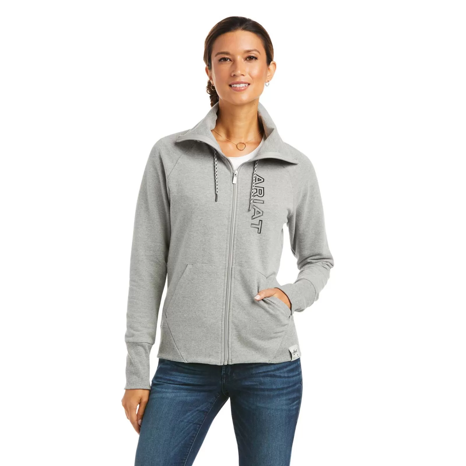 ariat Sweat-Shirt Entierement Zippe Avec Logo De L'Equipe < Tee Shirts & Polos