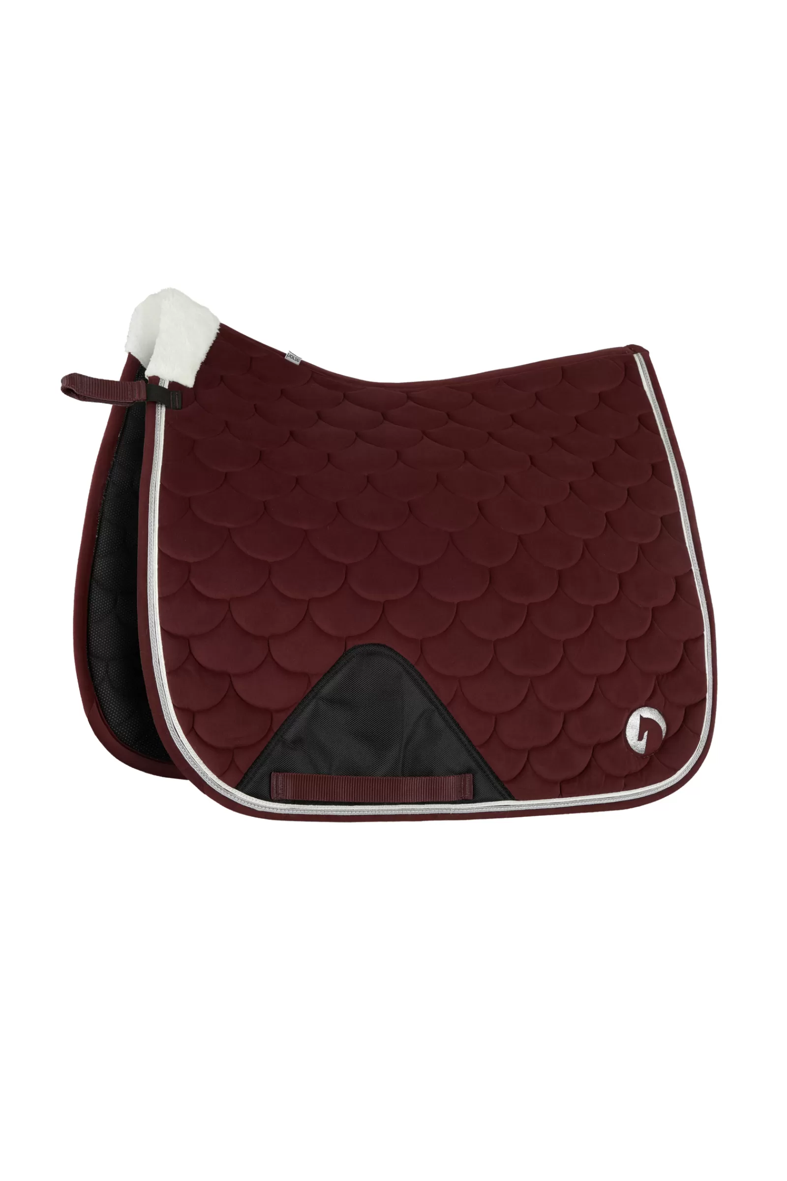 Sale Tapis De Selle De Dressage Geneva Avec Fausse Fourrure Tapis Dressage