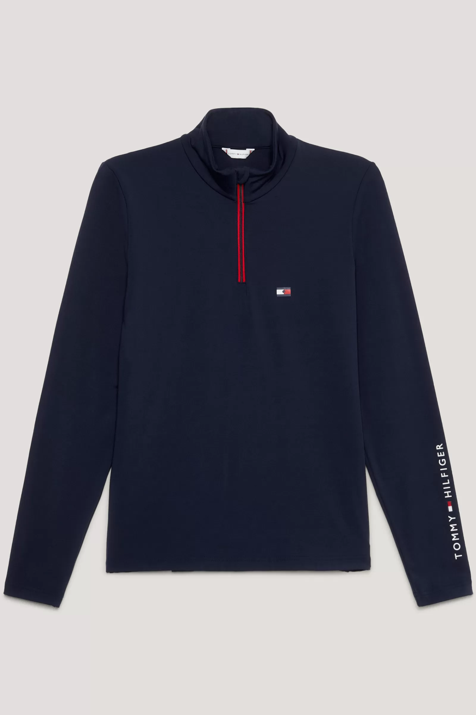 tommyhilfigerequestrian Tommy Hilfiger Equestrian 1/4 Zip Chemise Thermique Pour Femme< Tee Shirts & Polos