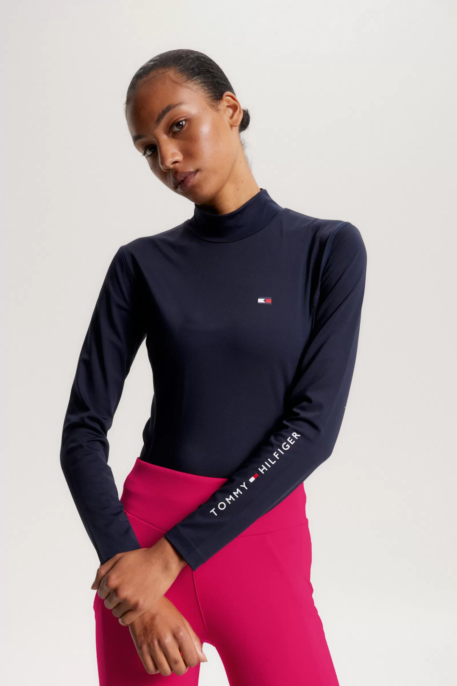 tommyhilfigerequestrian Tommy Hilfiger Equestrian Couche De Base A Col Haut Et Manches Longues< Tee Shirts & Polos