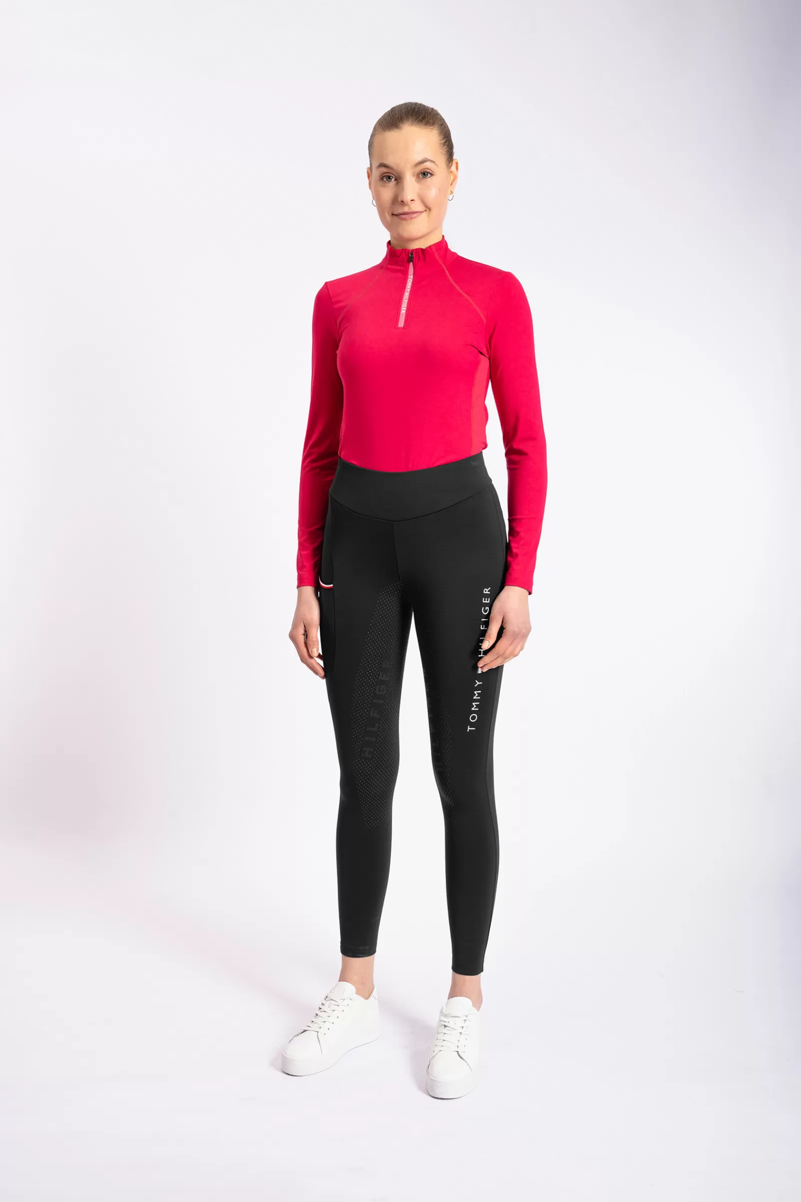 tommyhilfigerequestrian Tommy Hilfiger Equestrian Elmira Collant D'Hiver Full Grip Ridign Pour Femme< Leggings D'équitation