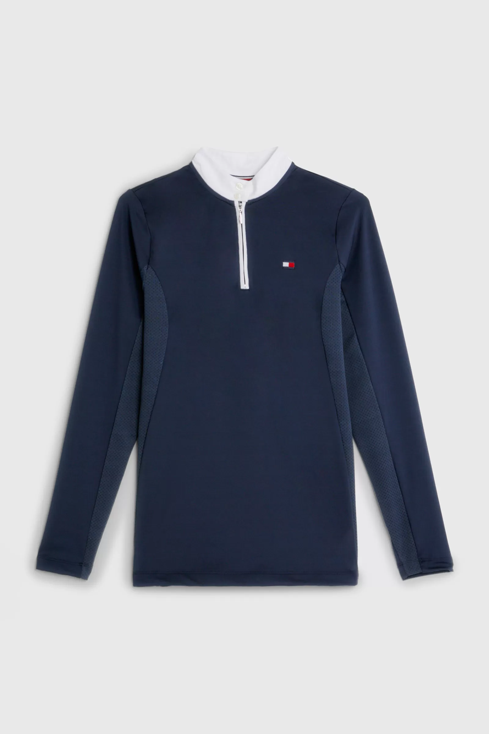tommyhilfigerequestrian Tommy Hilfiger Equestrian Fresh Air Chemise De Concours A Manches Longues Pour Femme< Tee Shirts & Polos