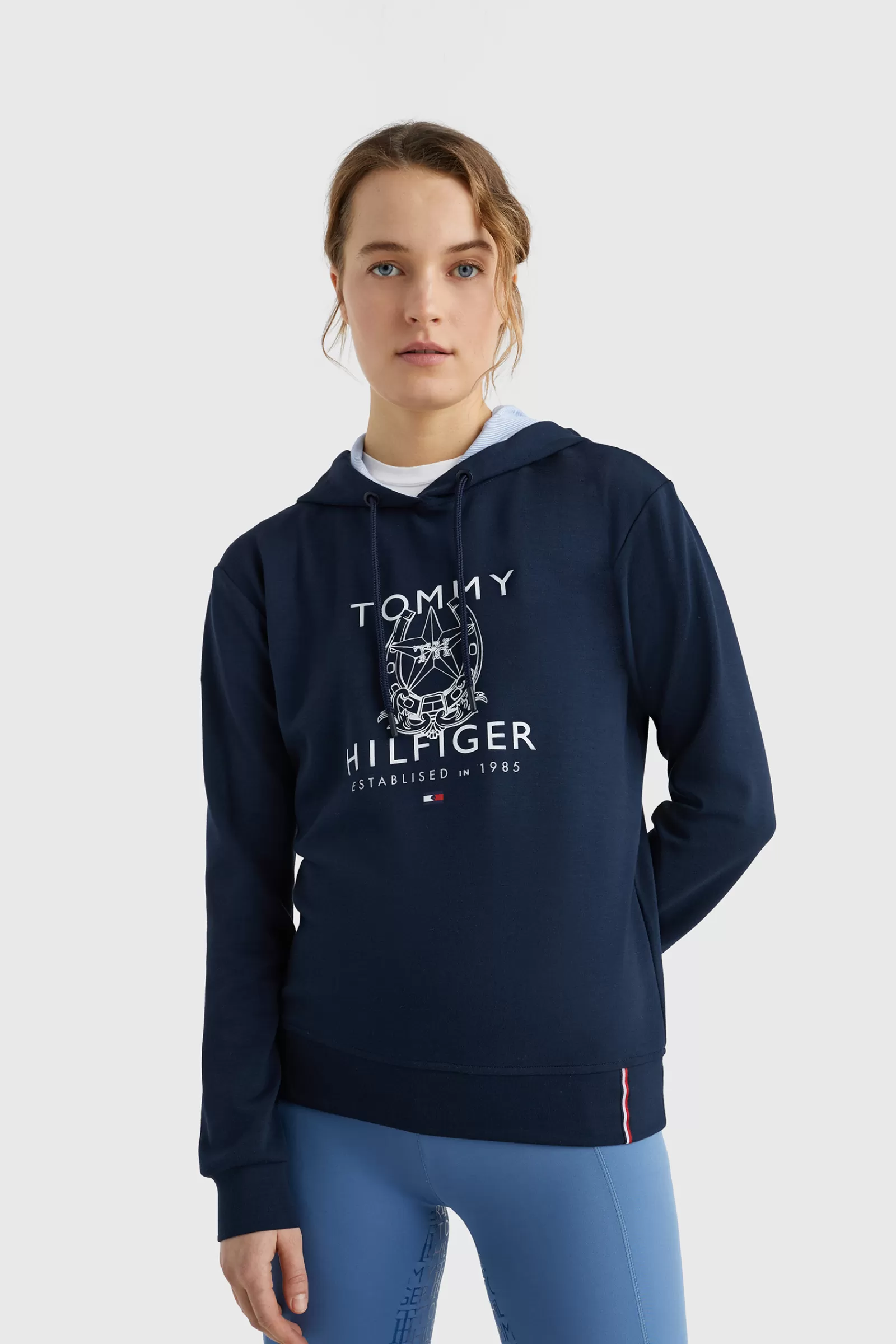 tommyhilfigerequestrian Tommy Hilfiger Equestrian Horse Shoe Sweat A Capuche Sport Pour Femme< Pulls & Sweat
