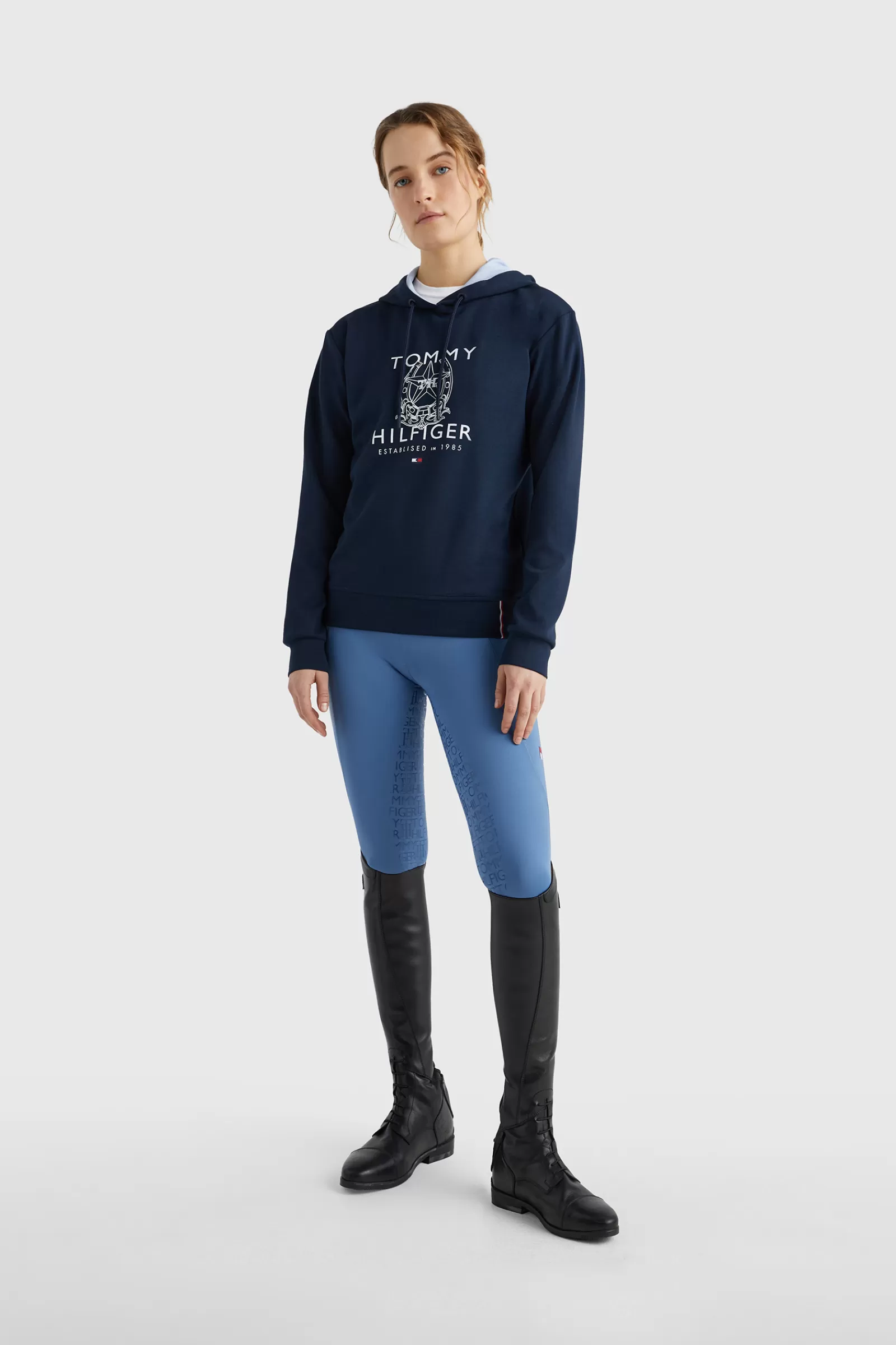 tommyhilfigerequestrian Tommy Hilfiger Equestrian Horse Shoe Sweat A Capuche Sport Pour Femme< Pulls & Sweat