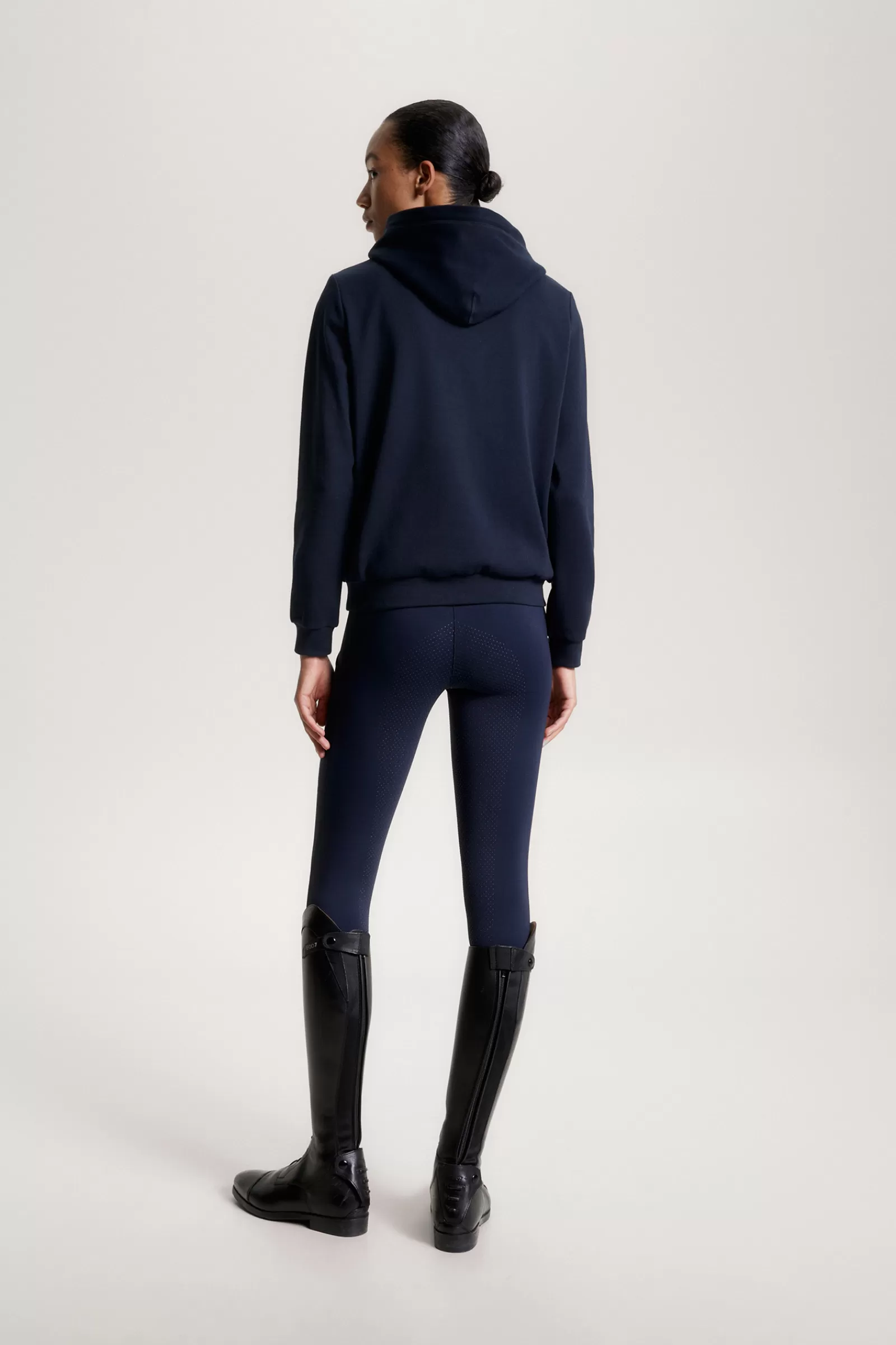 tommyhilfigerequestrian Tommy Hilfiger Equestrian Metallic Logo Sweat A Capuche Graphique Pour Femme< Pulls & Sweat