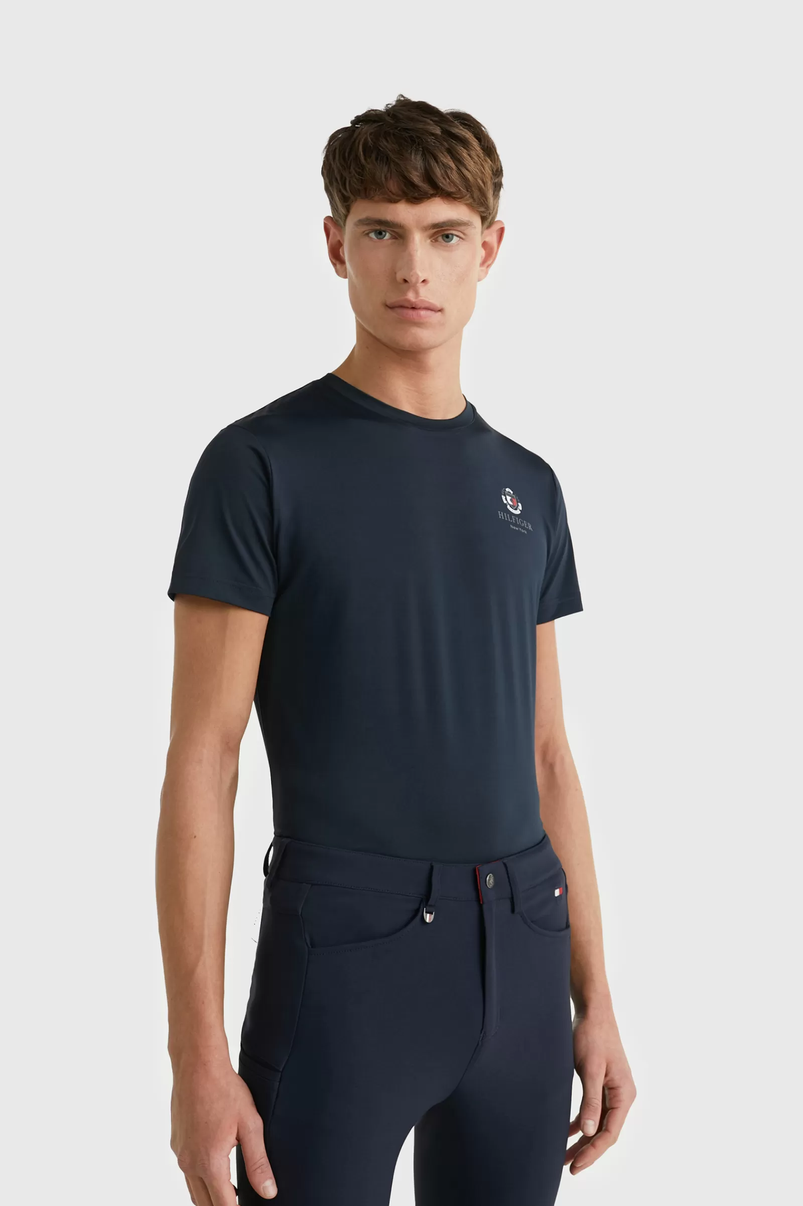 tommyhilfigerequestrian Tommy Hilfiger Equestrian Performance Crest Men'S Print T-Shirt< Tee Shirts & Polos