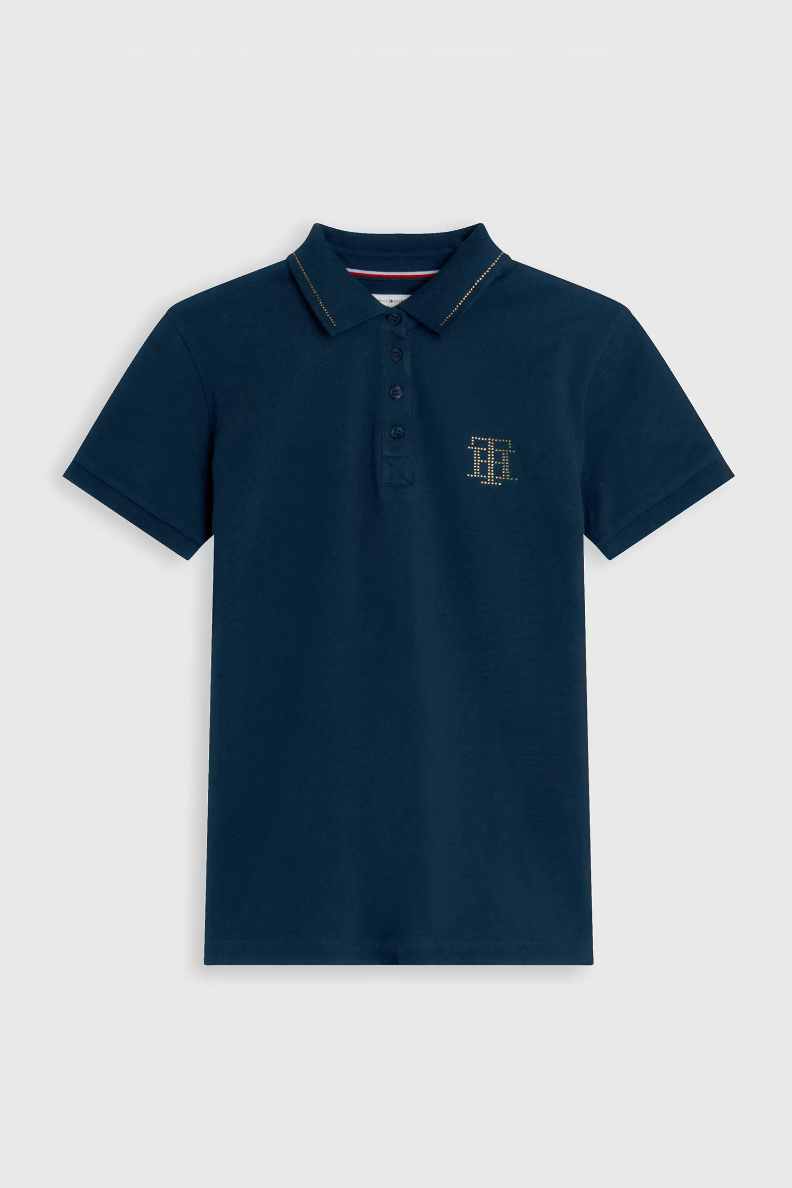 tommyhilfigerequestrian Tommy Hilfiger Equestrian Strass Polo Pour Femme< Tee Shirts & Polos