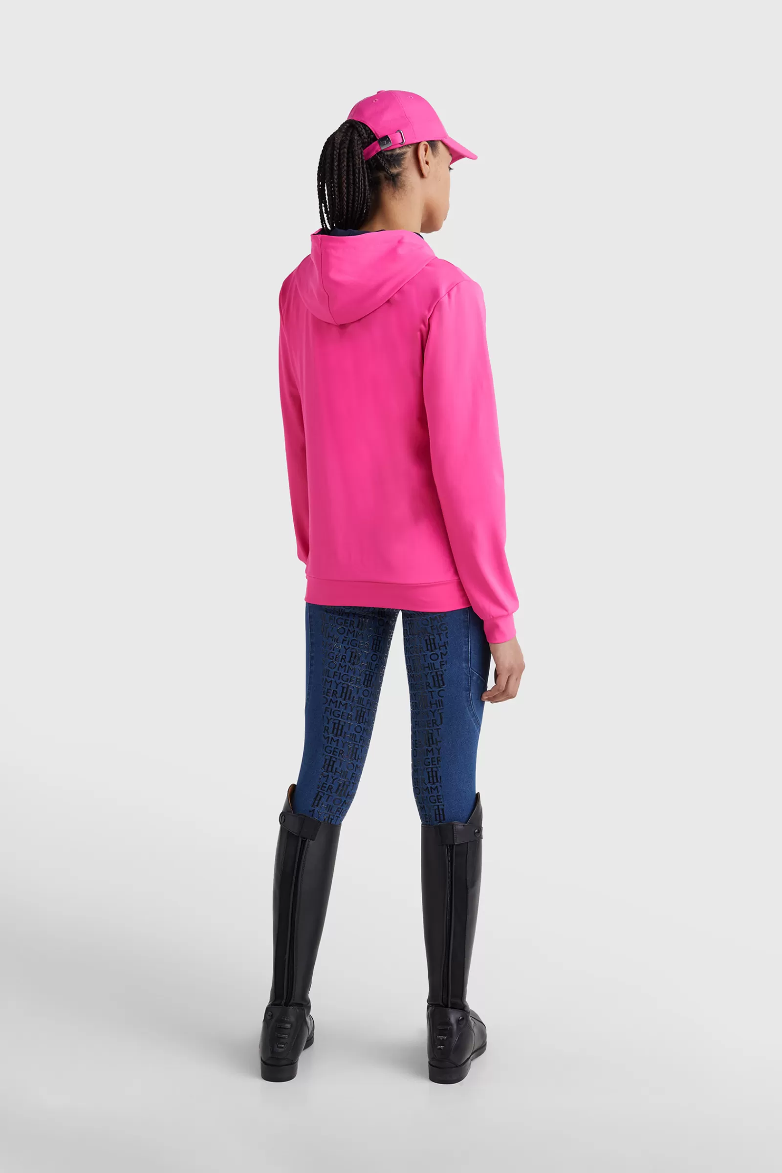 tommyhilfigerequestrian Tommy Hilfiger Equestrian Tommy Flag Performance Sweat A Capuche Pour Femme< Pulls & Sweat