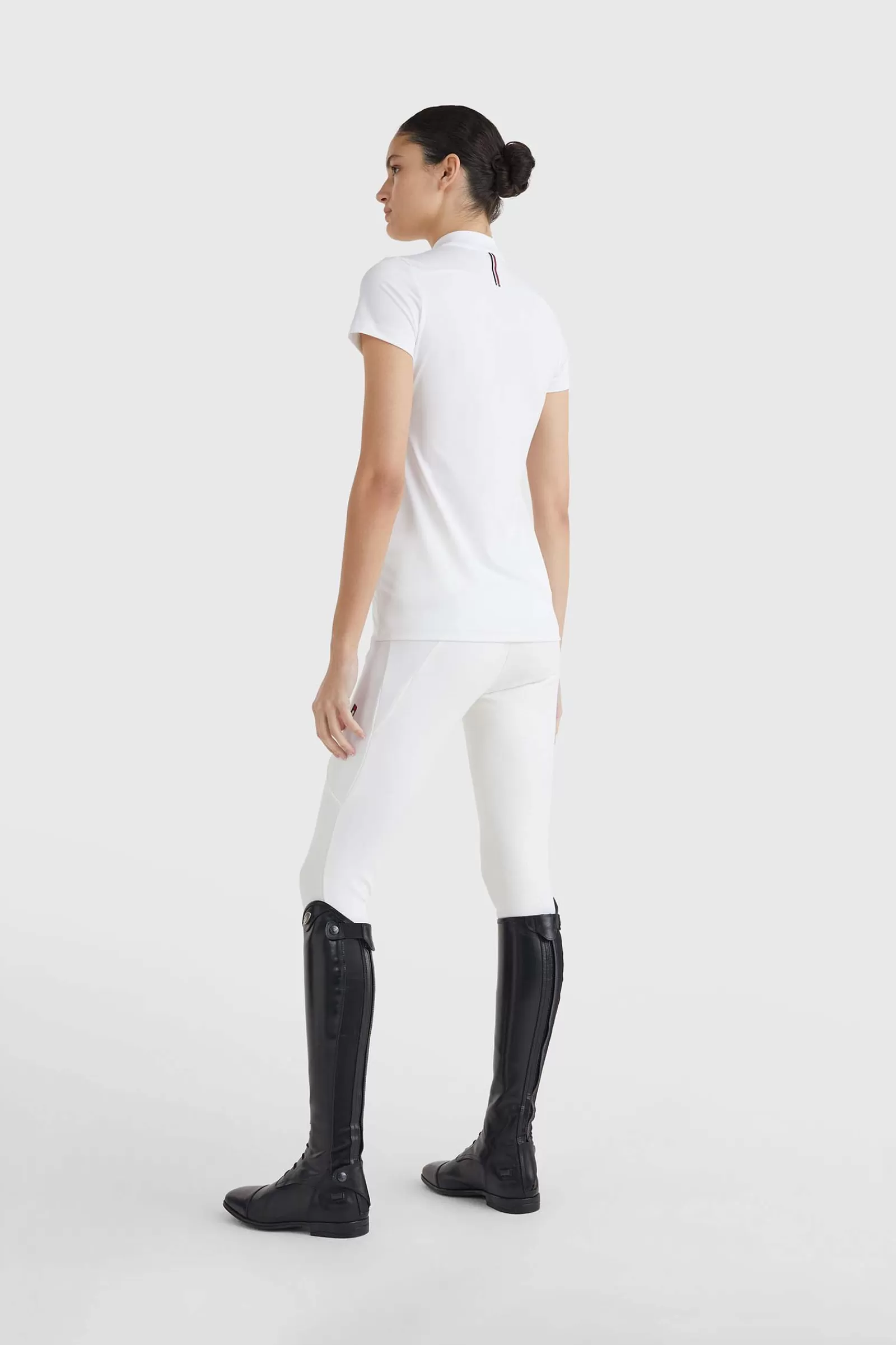 tommyhilfigerequestrian Tommy Hilfiger Equestrian T-Shirt De Concours A Manches Courtes Pour Femmes< Concours