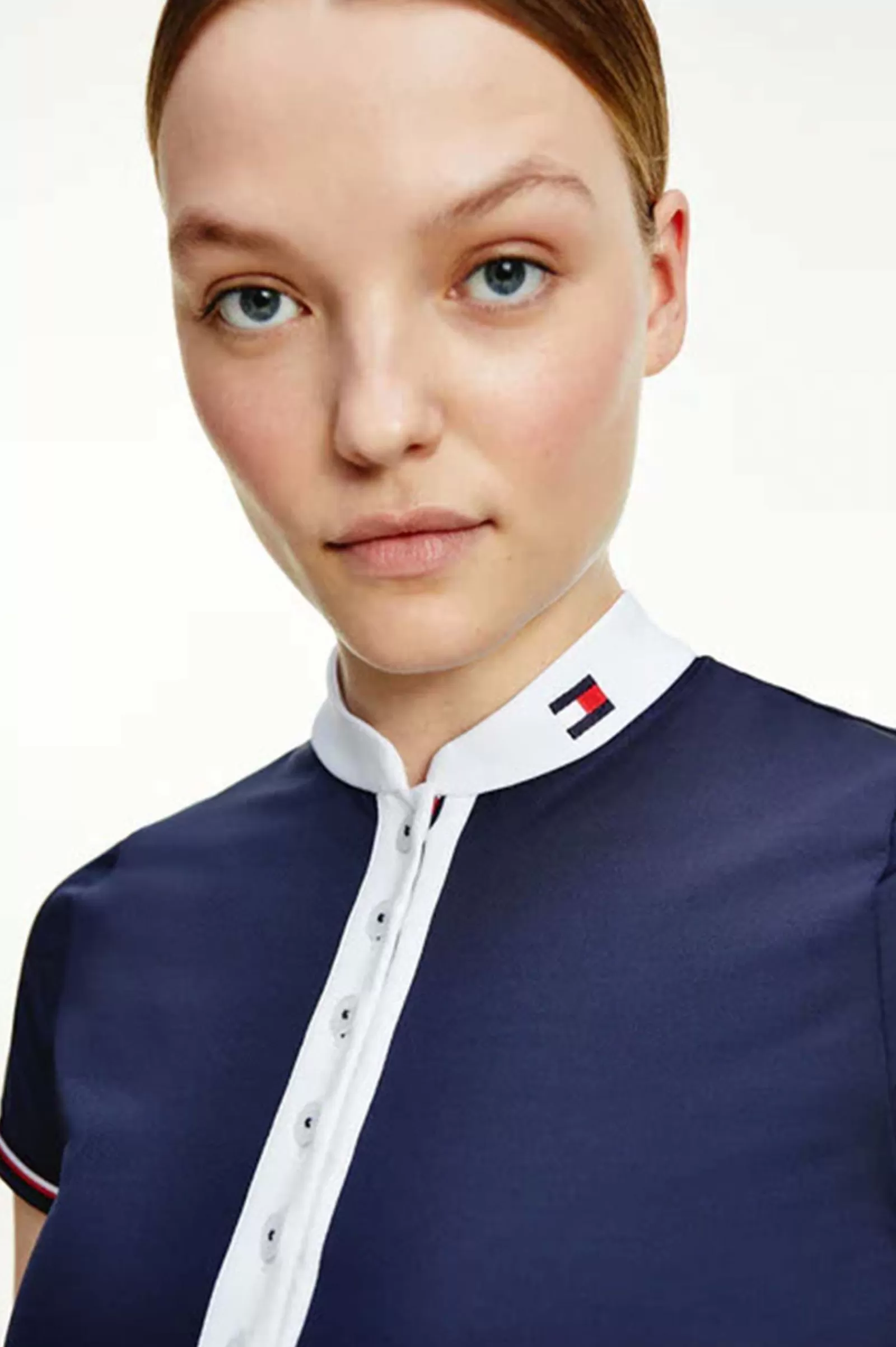 tommyhilfigerequestrian Tommy Hilfiger Equestrian T-Shirt De Concours A Manches Courtes Pour Femmes< Tee Shirts & Polos