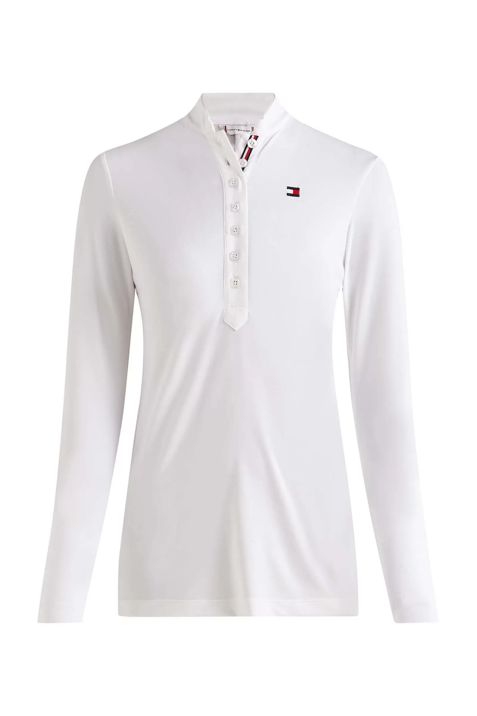 tommyhilfigerequestrian Tommy Hilfiger Equestrian T-Shirt De Concours A Manches Longues Pour Femmes< Concours