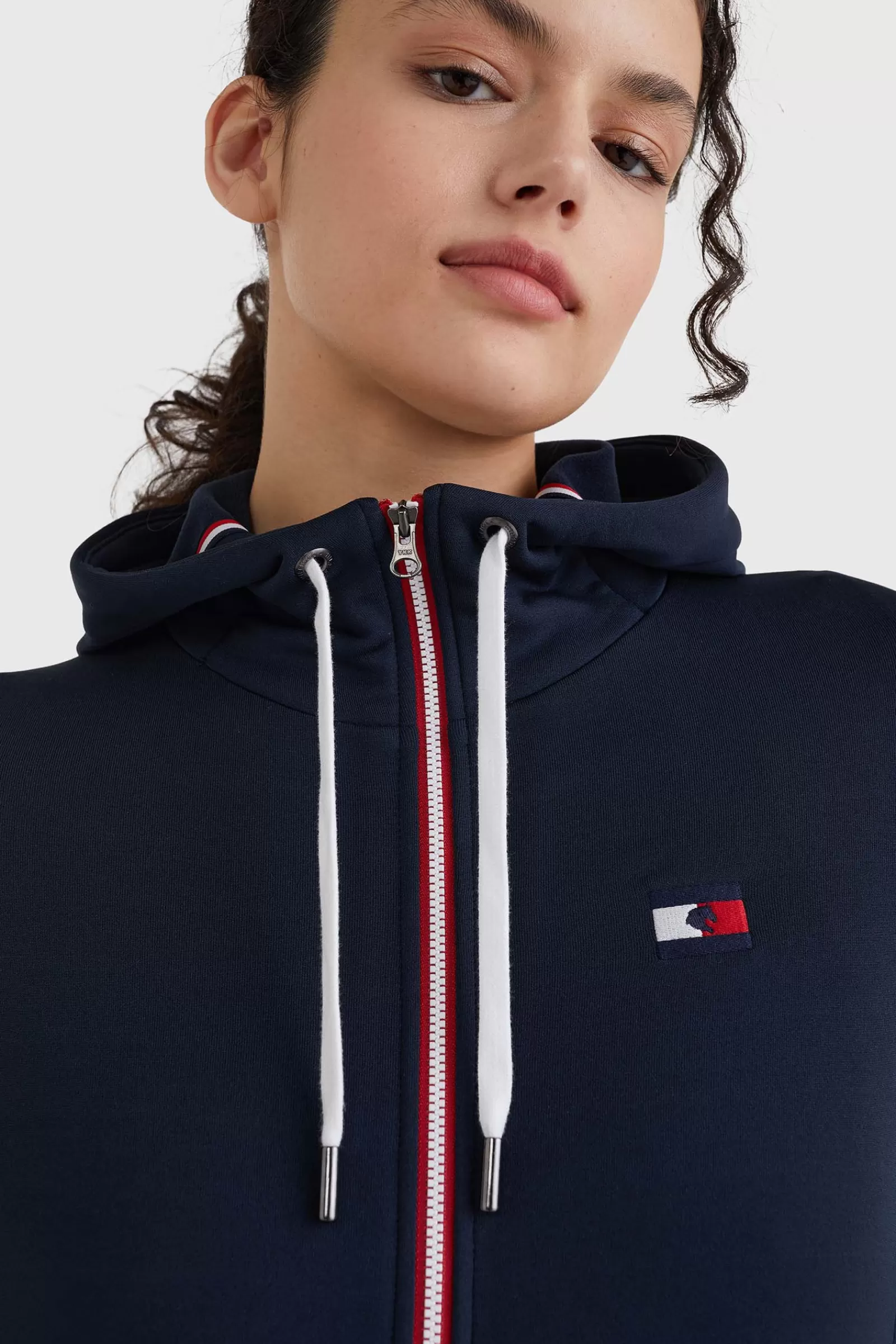 tommyhilfigerequestrian Tommy Hilfiger Equestrian Veste D'Entrainement Unicolor Femmes< Pulls & Sweat