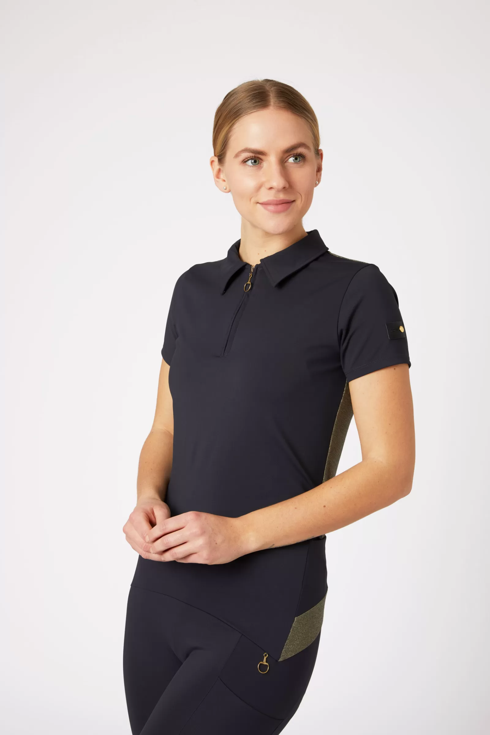 horze Top D'Entrainement Sagira Dos Dore Pour Femme< Tee Shirts & Polos
