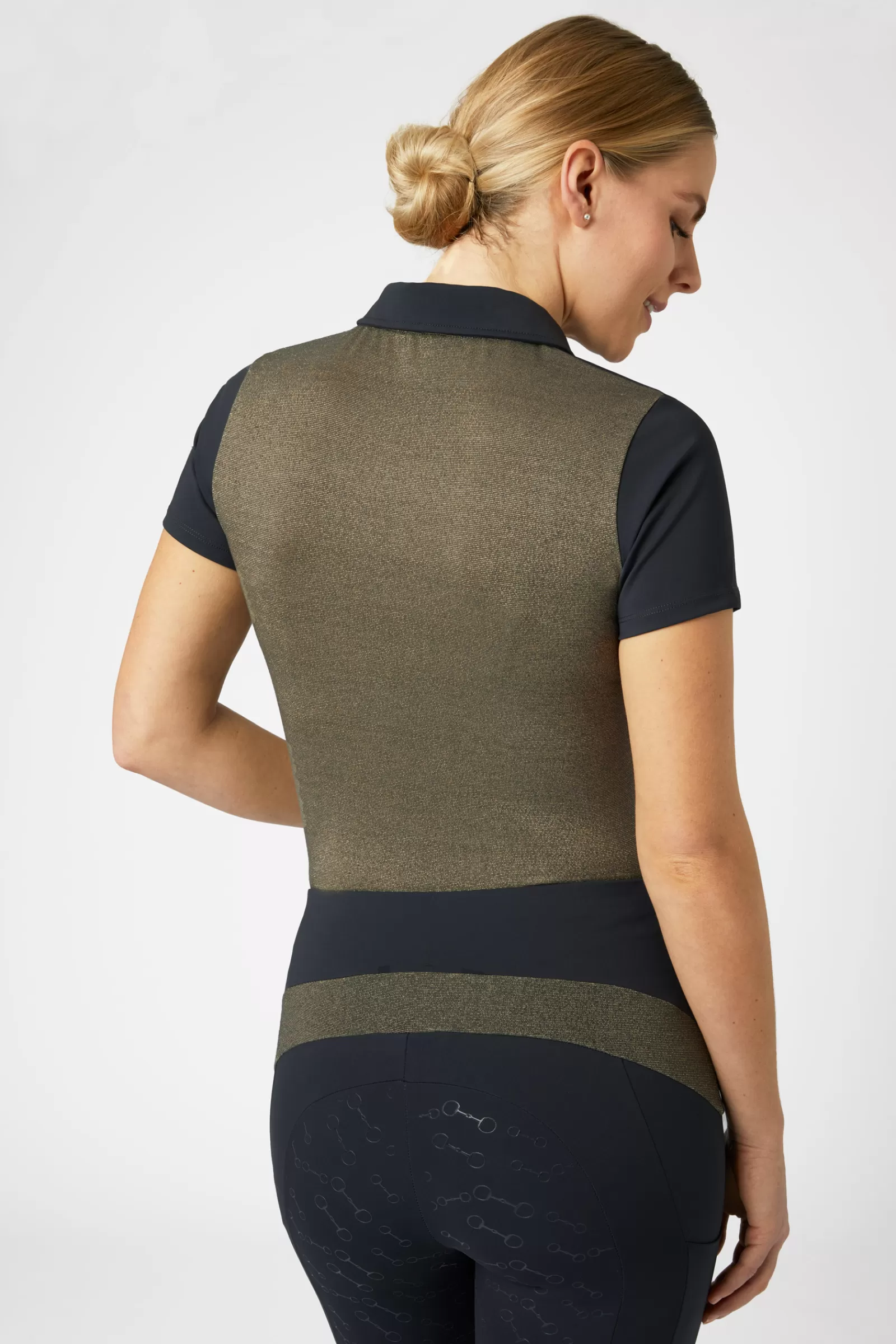 horze Top D'Entrainement Sagira Dos Dore Pour Femme< Tee Shirts & Polos