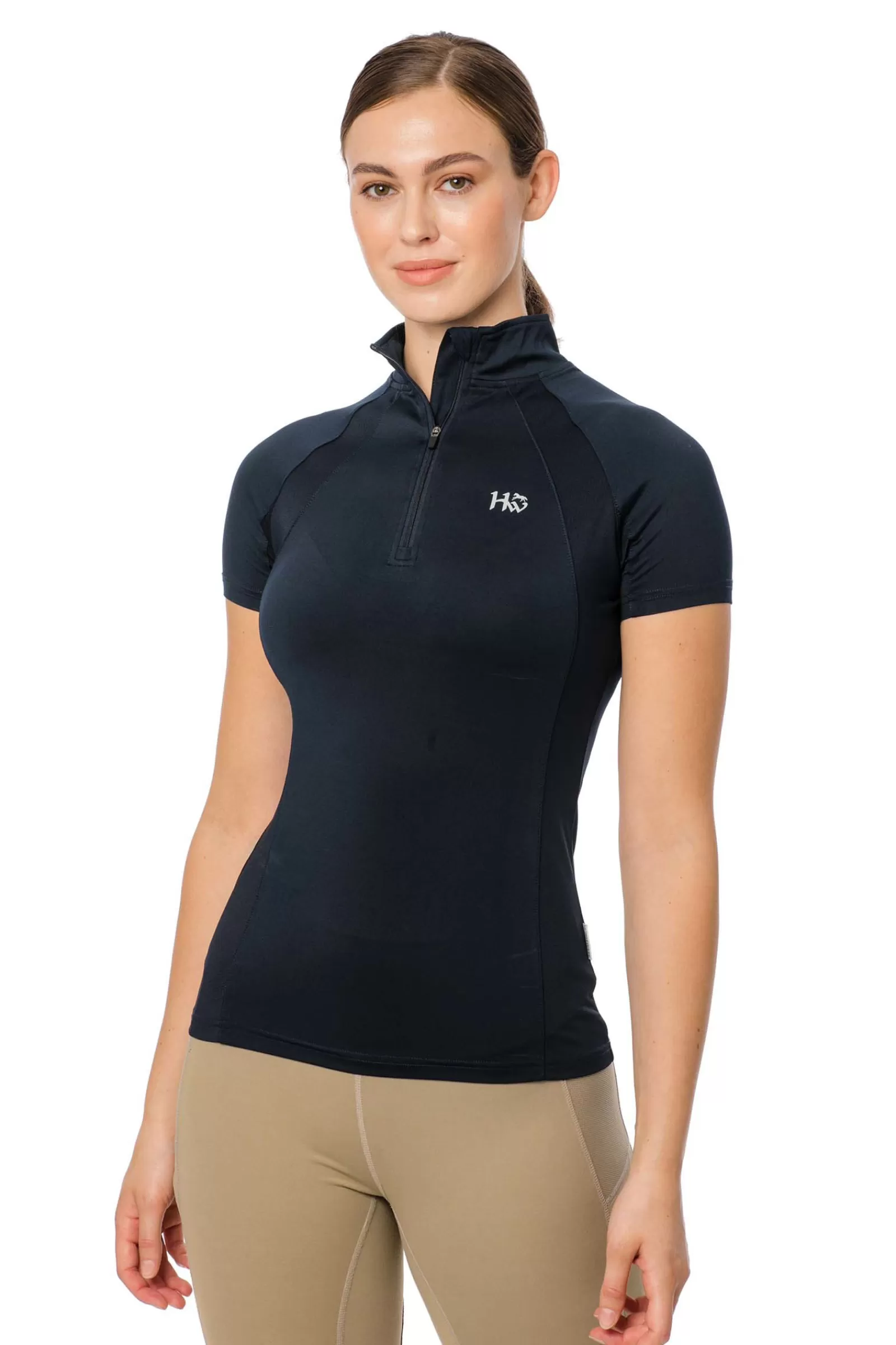 horseware Top Manches Courtes Aveen Demi-Zip Tech< Tee Shirts & Polos
