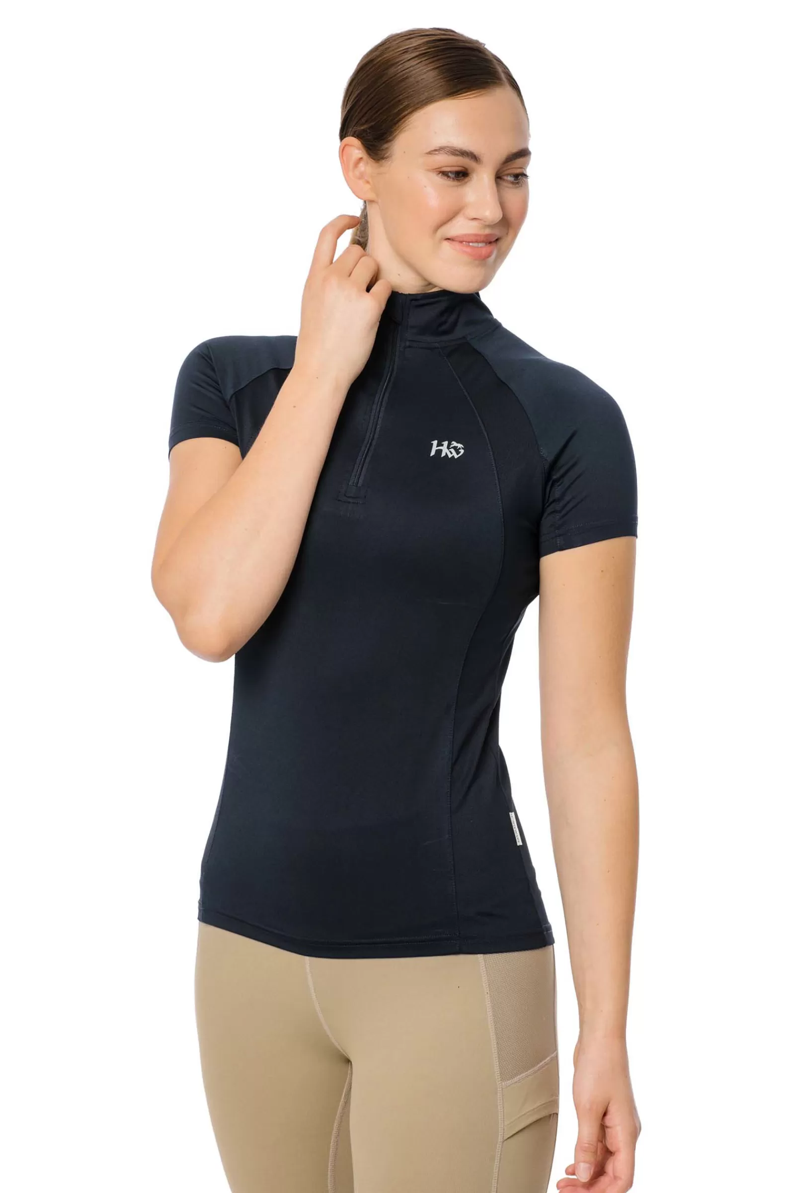 horseware Top Manches Courtes Aveen Demi-Zip Tech< Tee Shirts & Polos