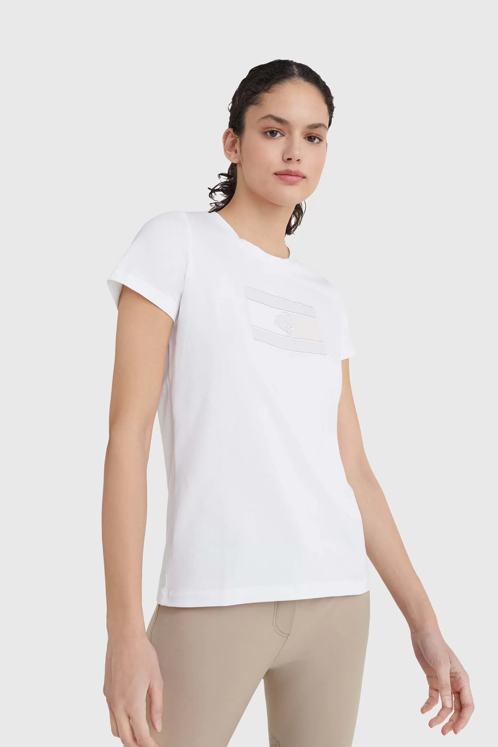 tommyhilfigerequestrian T-Shirt Tommy Hilfiger Equestrian Avec Logo Brode< Tee Shirts & Polos