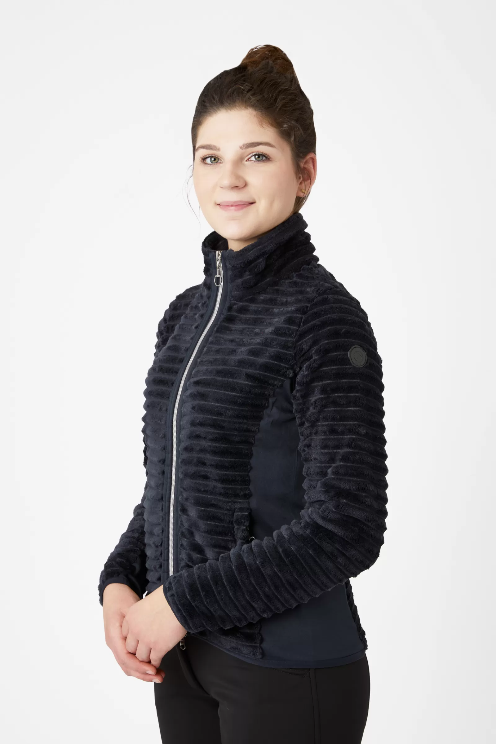 horze Veste D'équitation Polaire Rayee Della, Femme< Pulls & Sweat