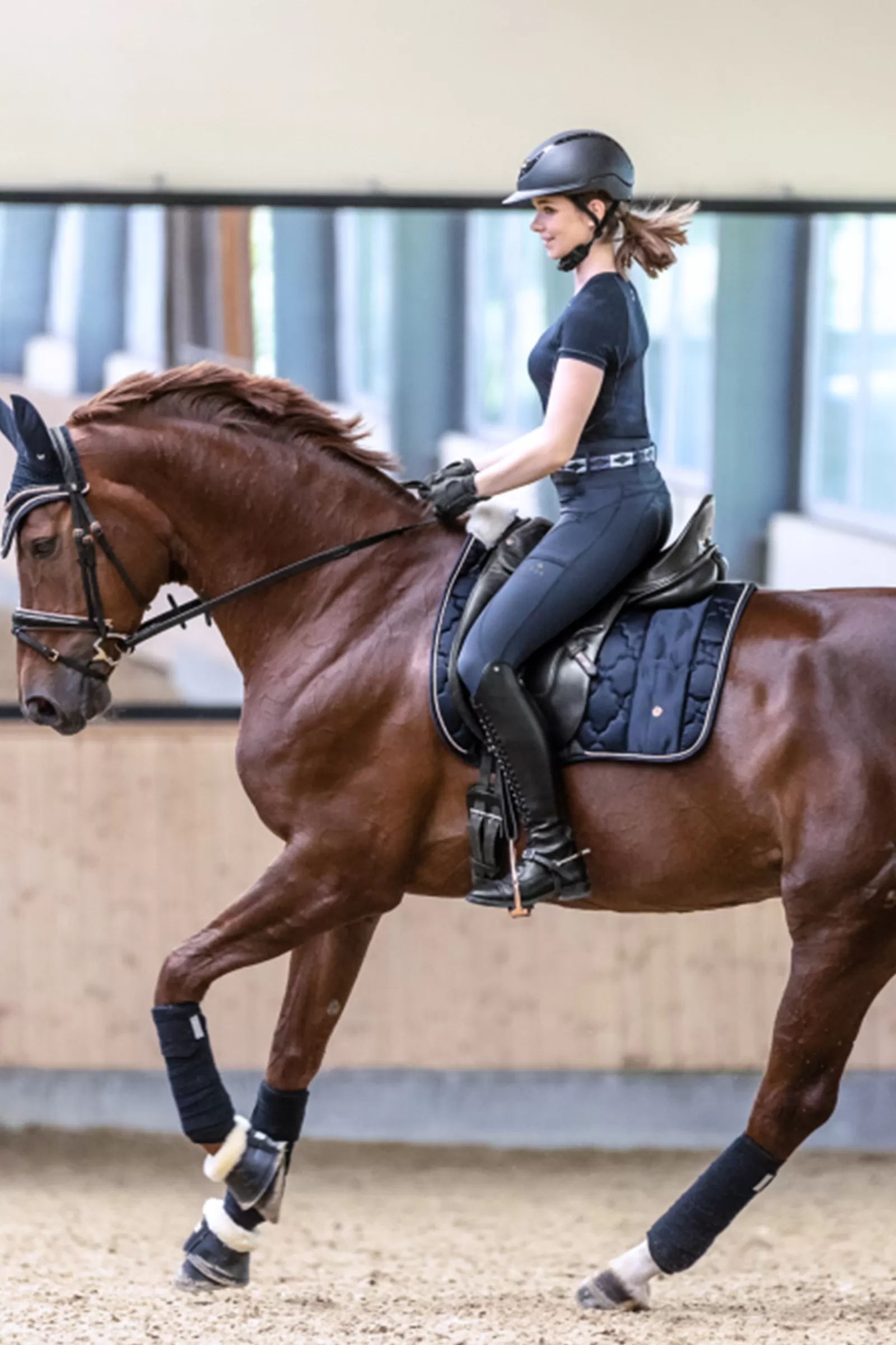 Online Modern Rose Chabraque Dressage Tapis Dressage
